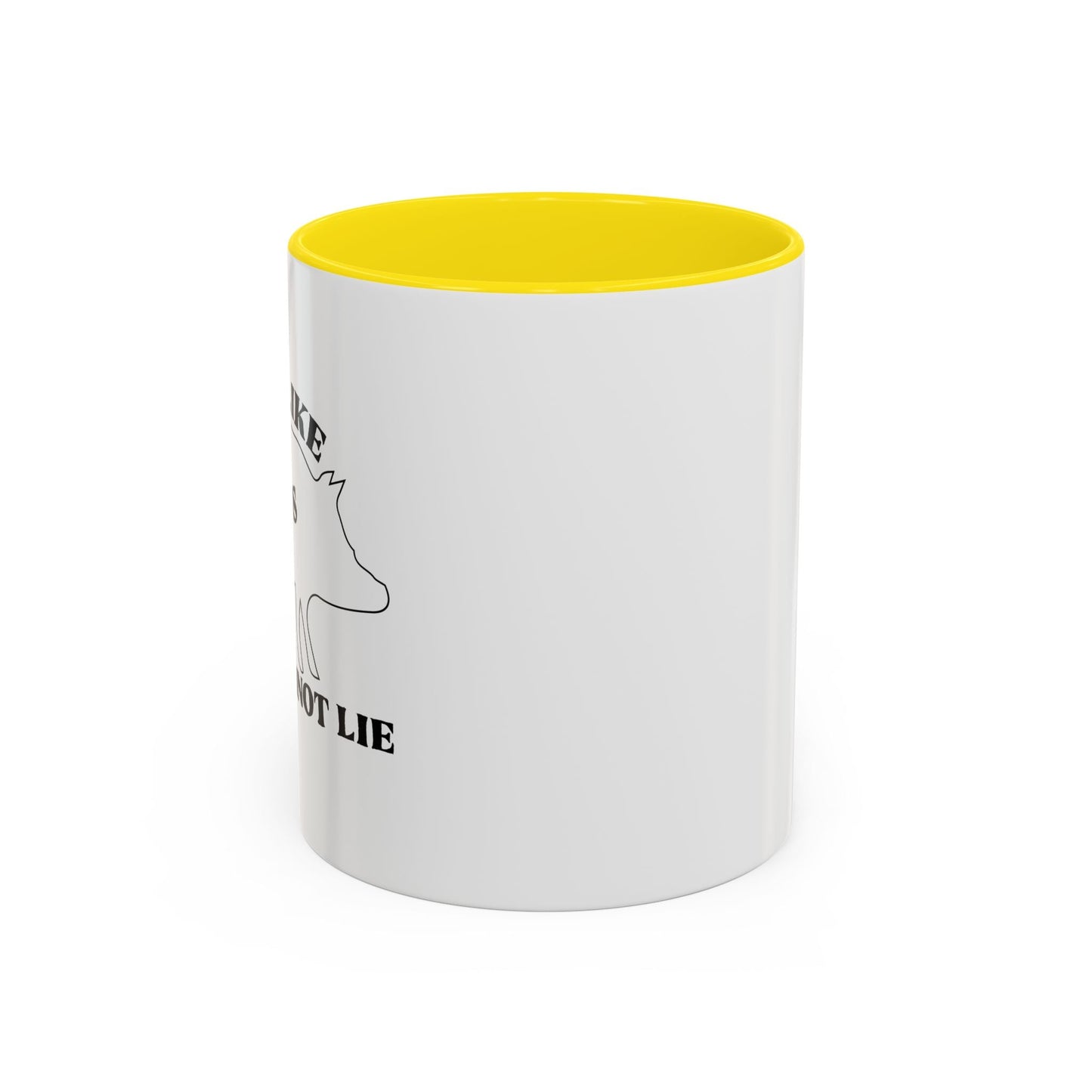 I LIKE PIG BUTTS AND I CANNOT LIE Accent BiColor Funny Sarcastic Mug