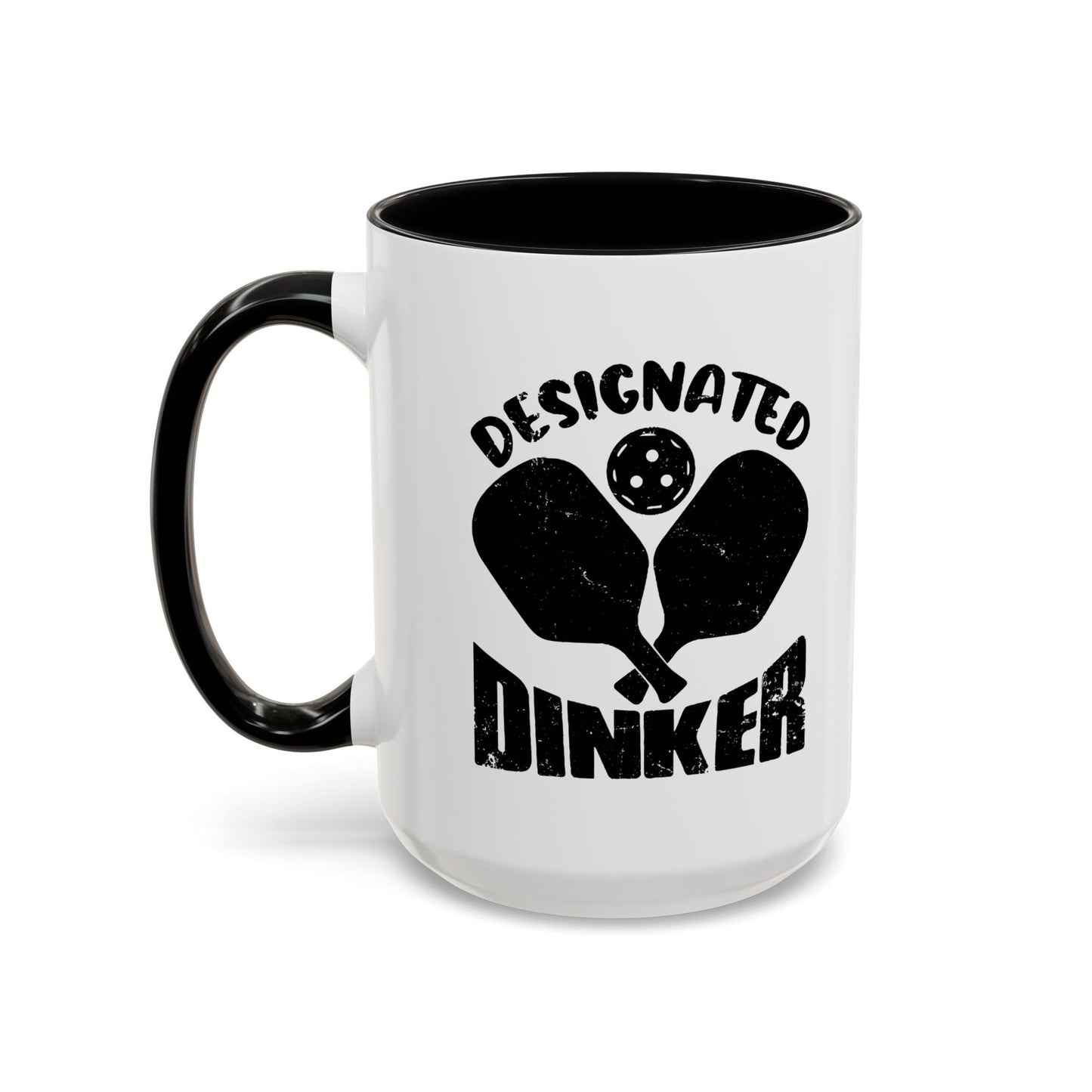 DESIGNATED DRINKER Accent BiColor Funny Sarcastic Mug