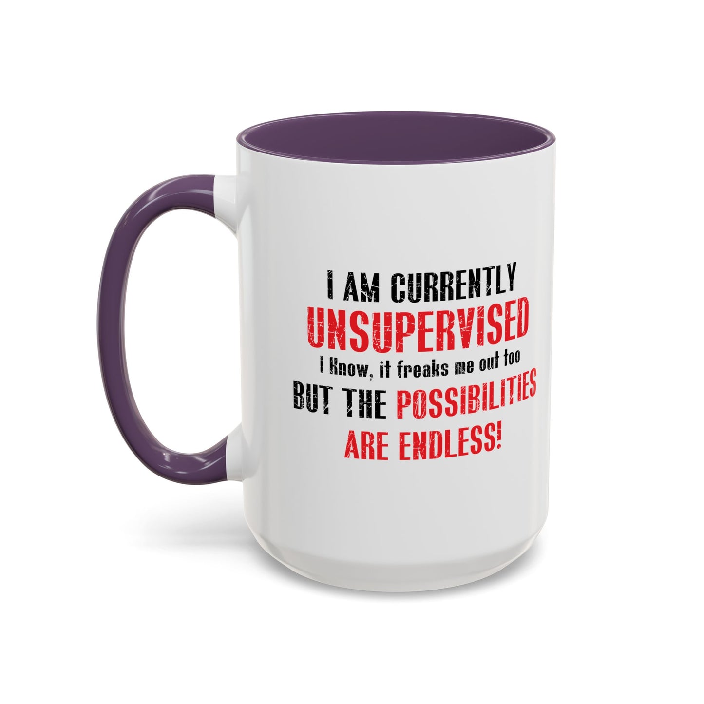 THE POSSIBILITIES ENDLESS Accent BiColor Funny Sarcastic Mug