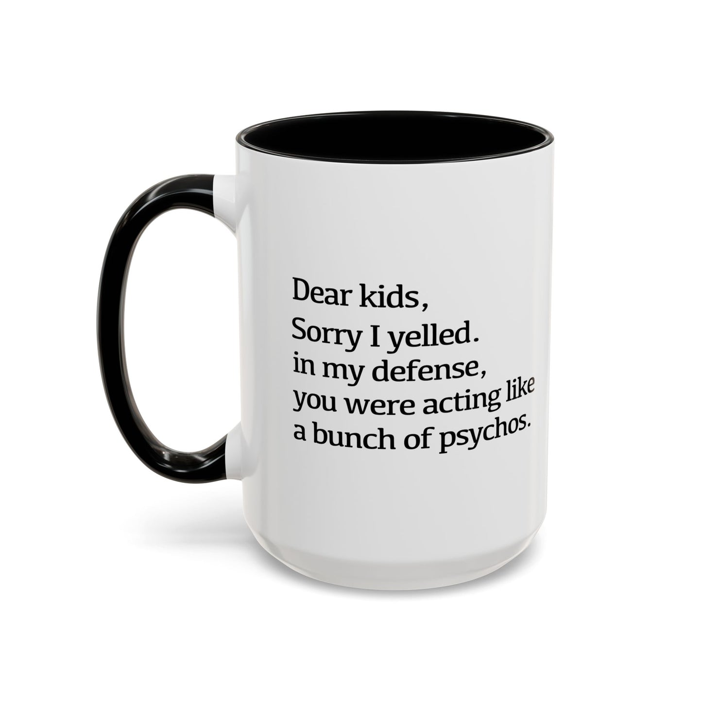 A BUNCH OF PSYCHOS Accent BiColor Funny Sarcastic Mug