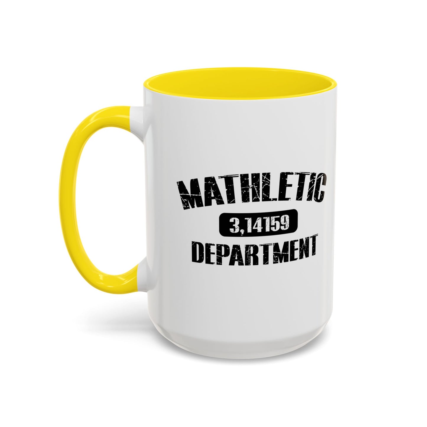 MATHLETIC DEPARTMENT Accent BiColor Funny Sarcastic Mug