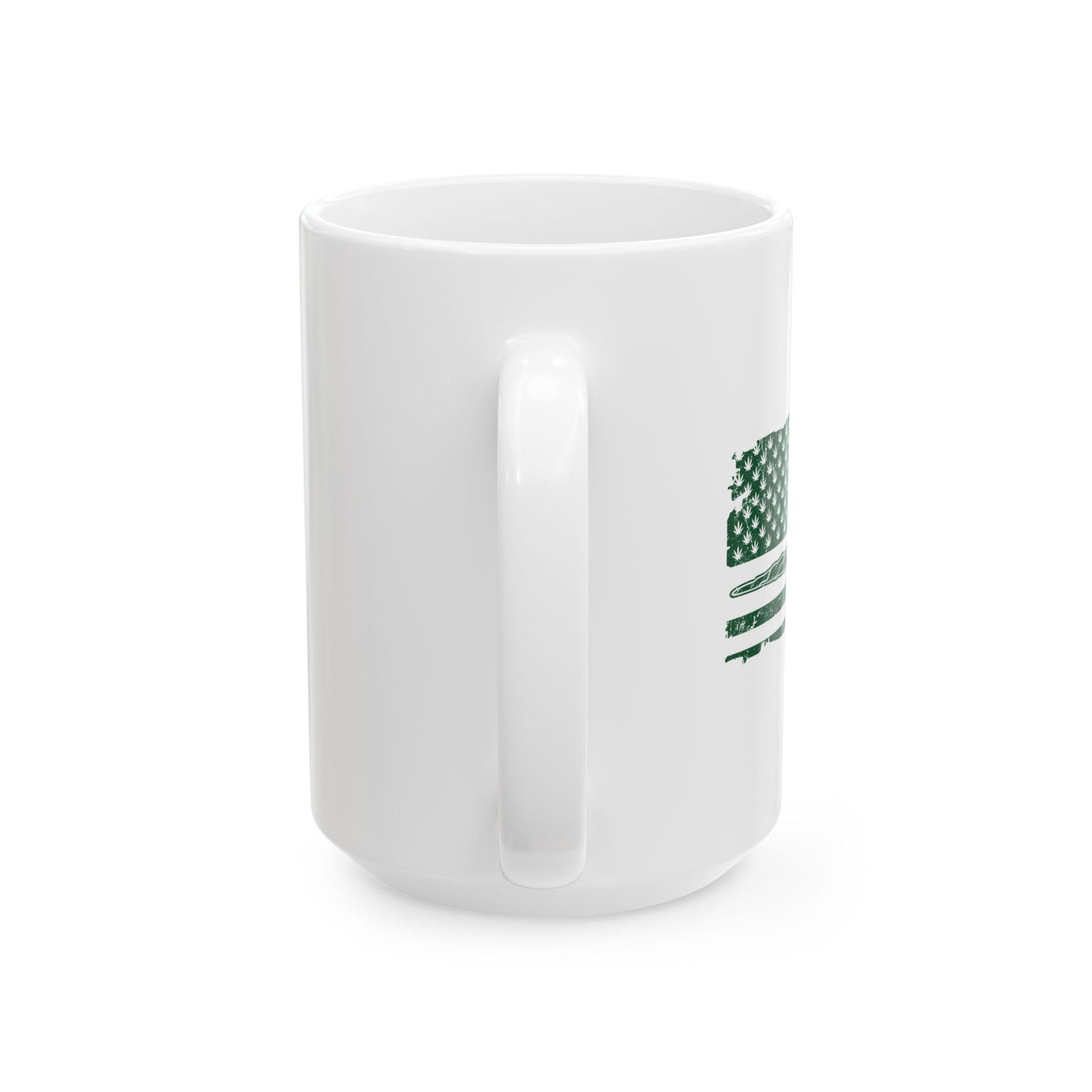 420 FLAG FUNNY SARCASTIC WHITE MUG