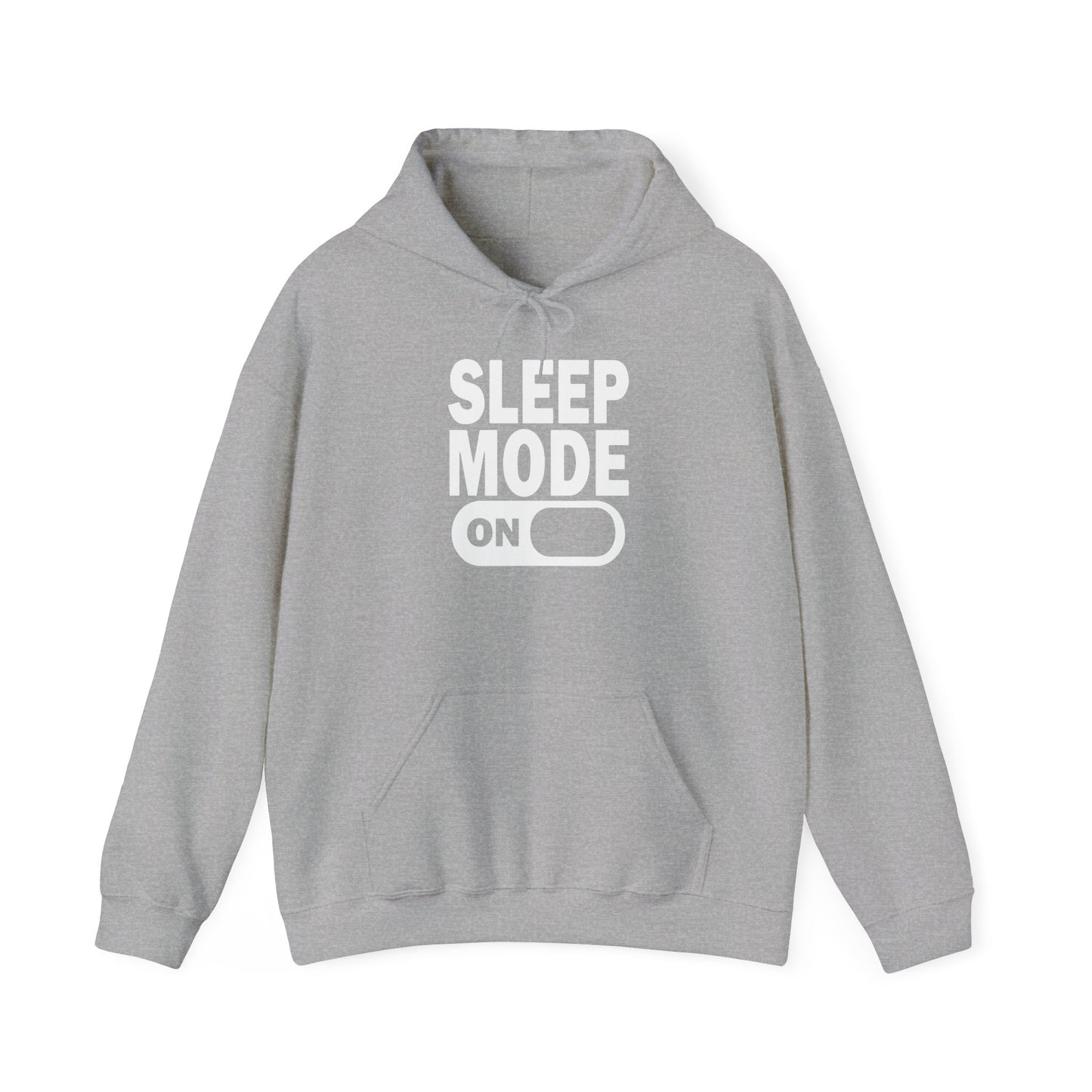 SLEEP MODE ON - Premium Unisex Funny Sarcastic Black Hoodie Sweatshirt