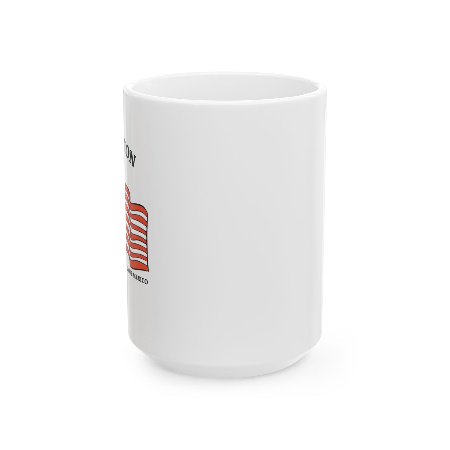 ONE NATION UNDER CANADA ABOVE MEXICO FUNNY SARCASTIC WHITE MUG