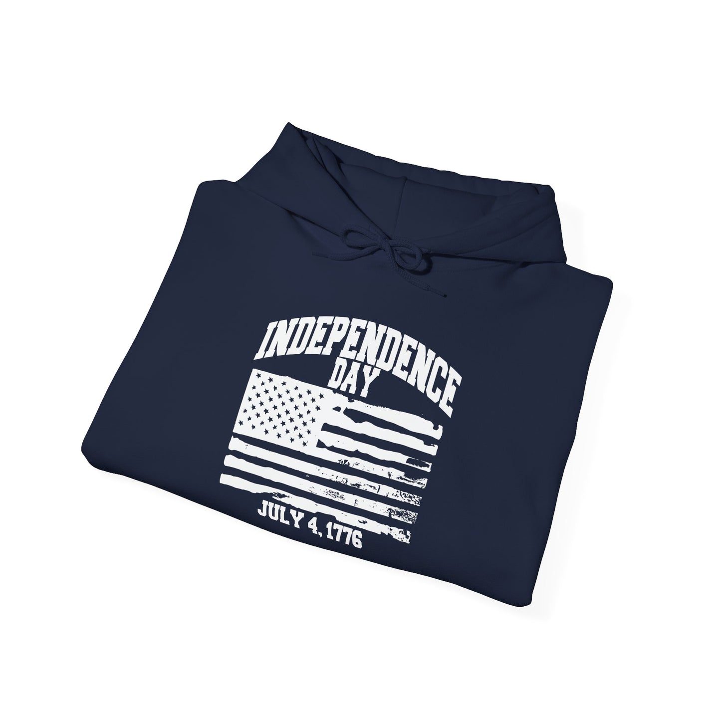 INDEPENDENCE DAY 1776 - Premium Unisex Funny Sarcastic Black Hoodie Sweatshirt