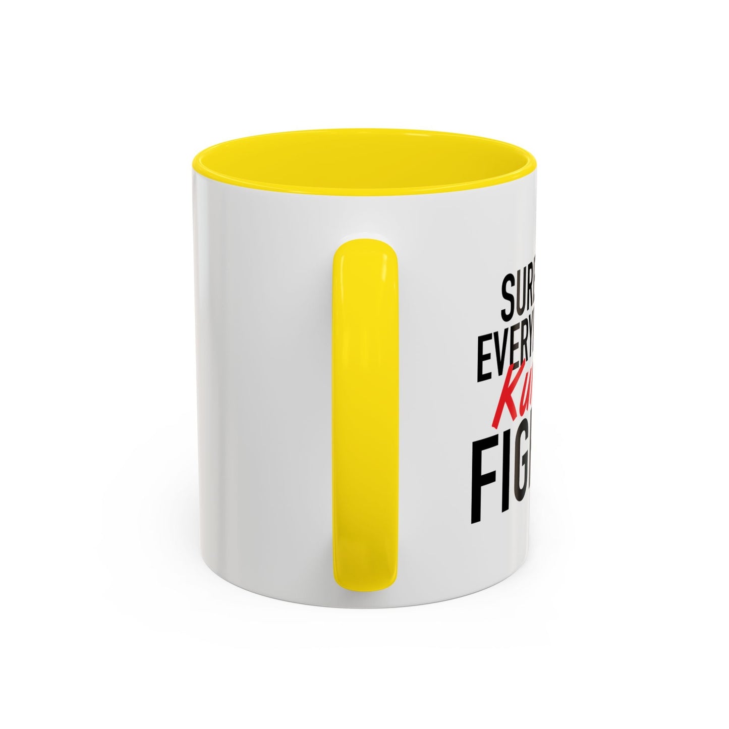 KUNG FU FIGHTING Accent BiColor Funny Sarcastic Mug