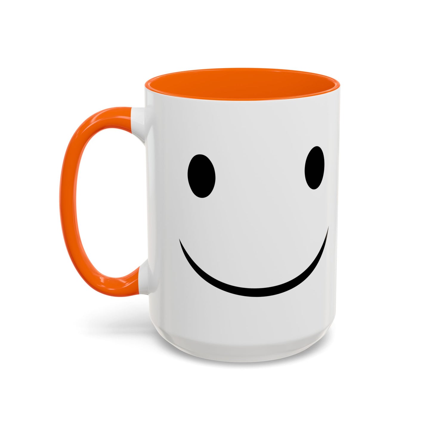 HAPPY SMILE Accent BiColor Funny Sarcastic Mug