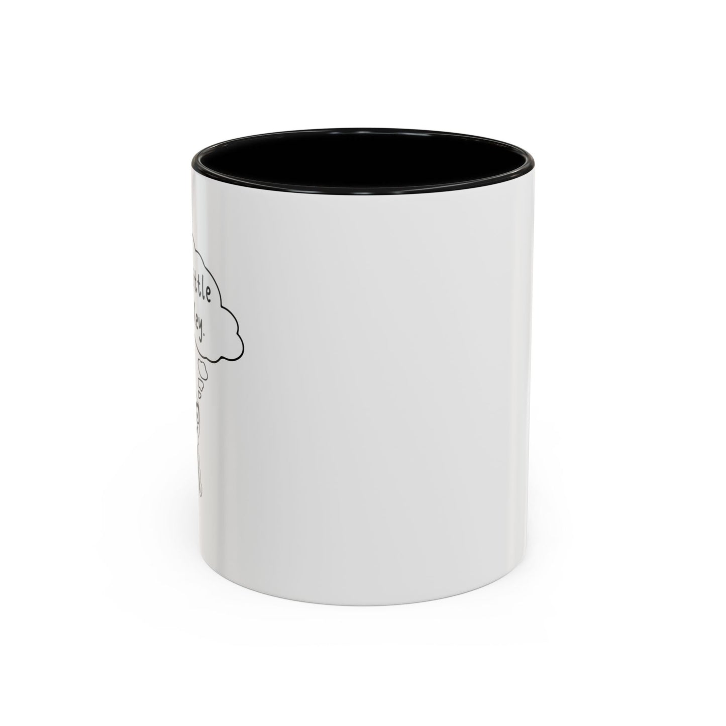 I'M A LITTLE DOOR KEY Accent BiColor Funny Sarcastic Mug