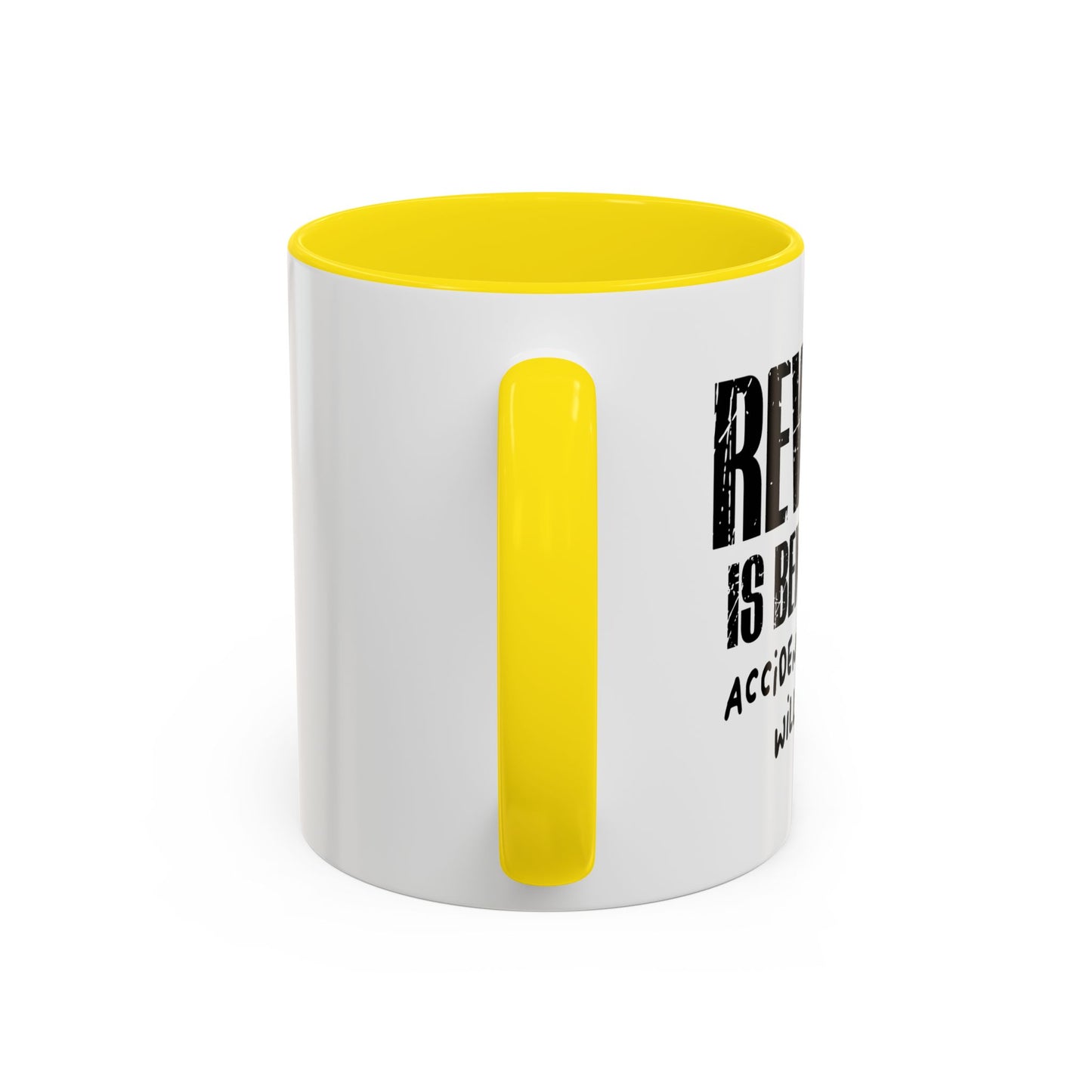 REVENGE IS BENEATH ME Accent BiColor Funny Sarcastic Mug