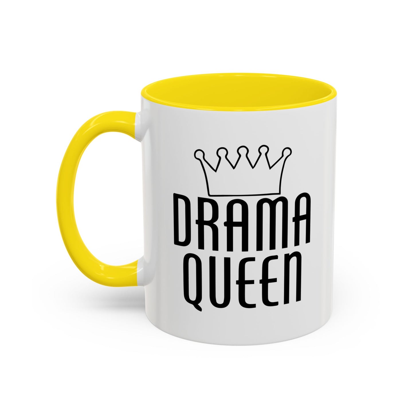 DRAMA QUEEN Accent BiColor Funny Sarcastic Mug