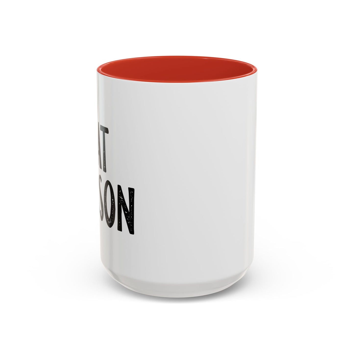 CAT PERSON Accent BiColor Funny Sarcastic Mug