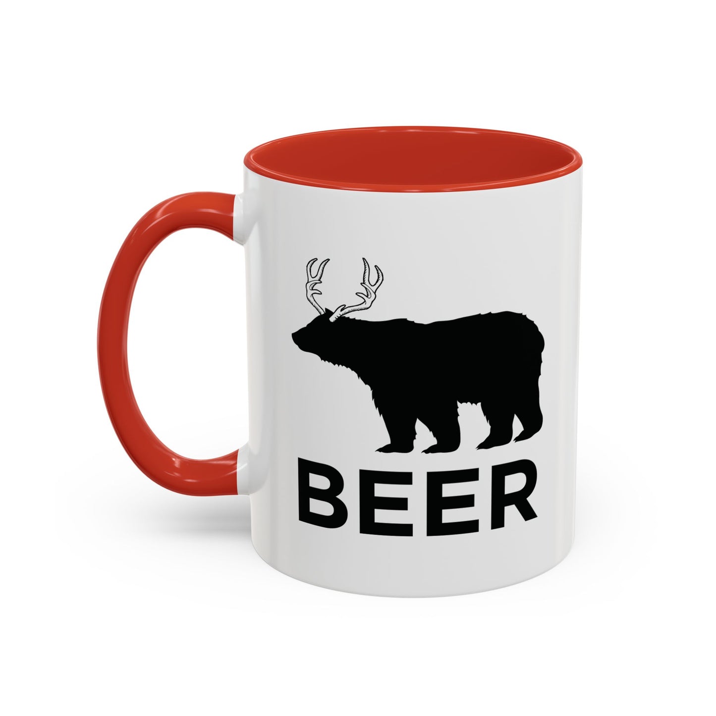 BEER ANIMAL Accent BiColor Funny Sarcastic Mug