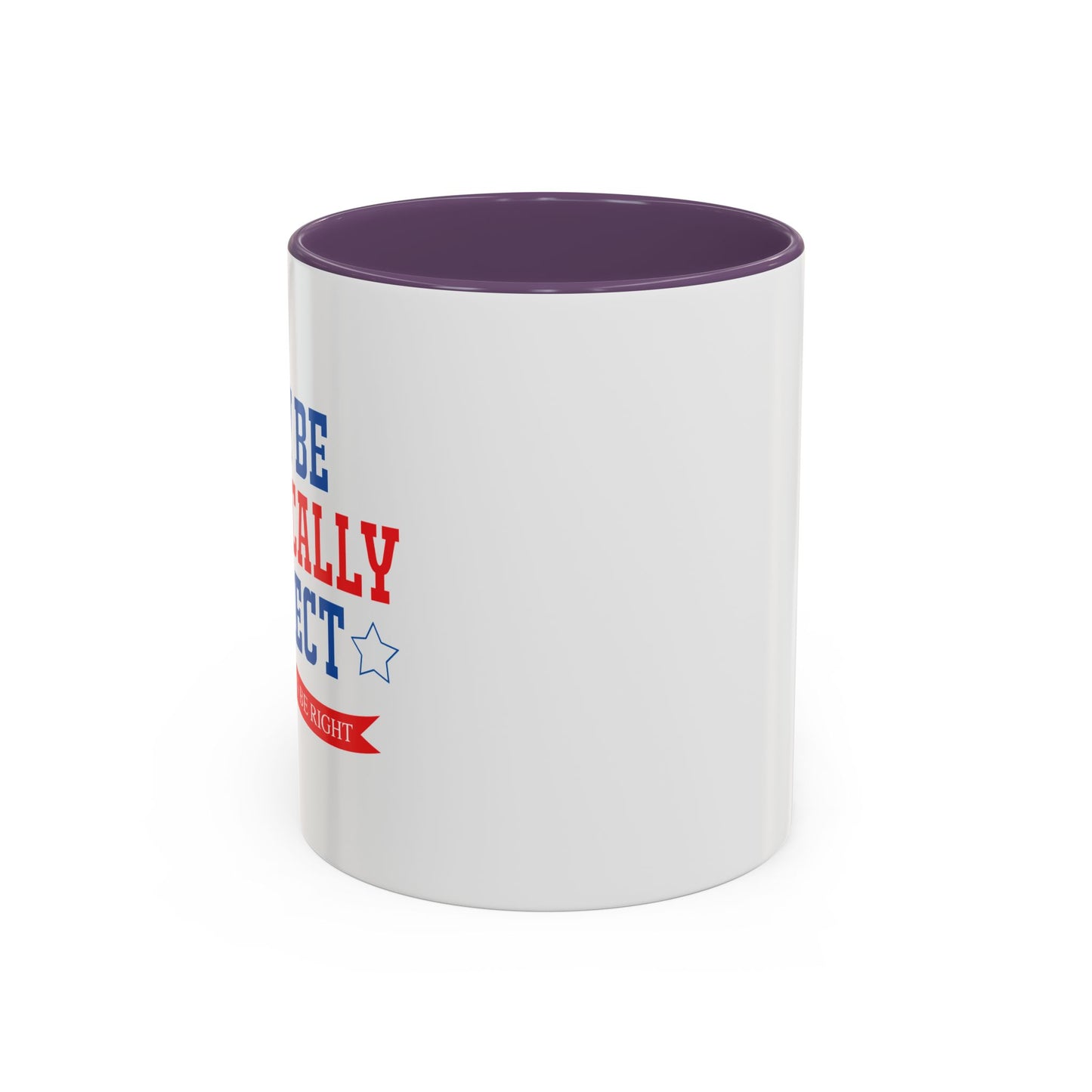 WHY BE POLITICALLY CORRECT Accent BiColor Funny Sarcastic Mug