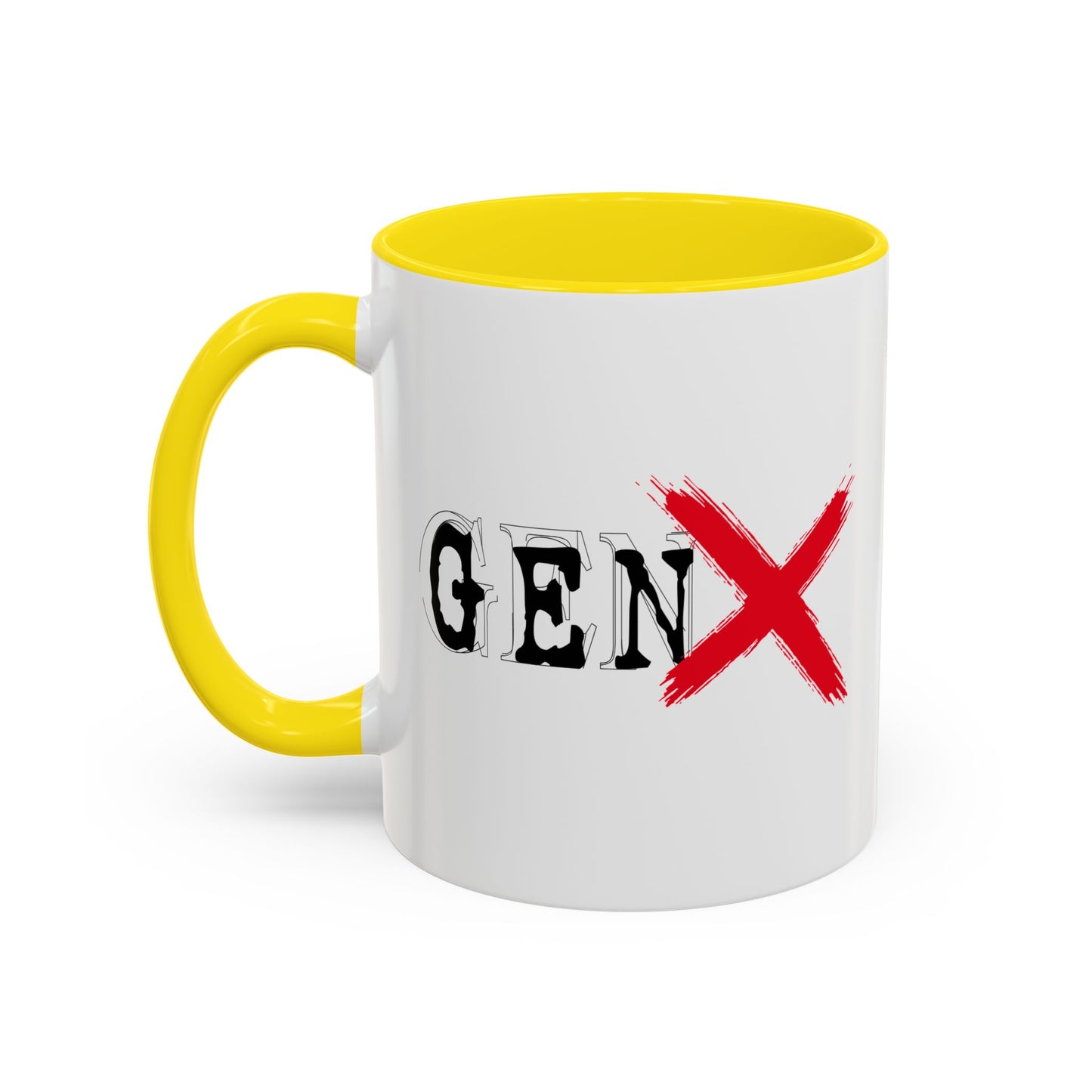 GEN X Accent BiColor Funny Sarcastic Mug