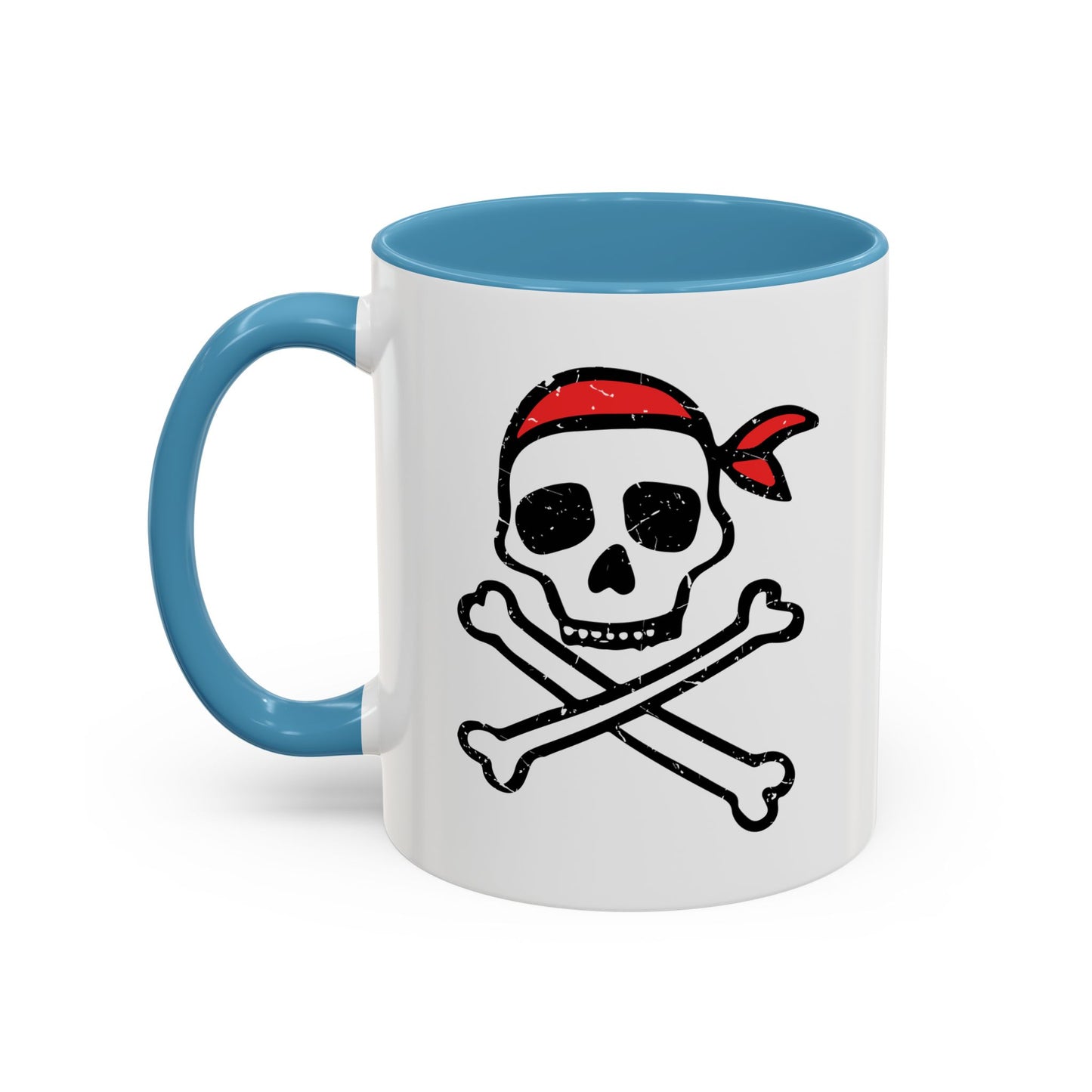 DRAWN SKULL Accent BiColor Funny Sarcastic Mug