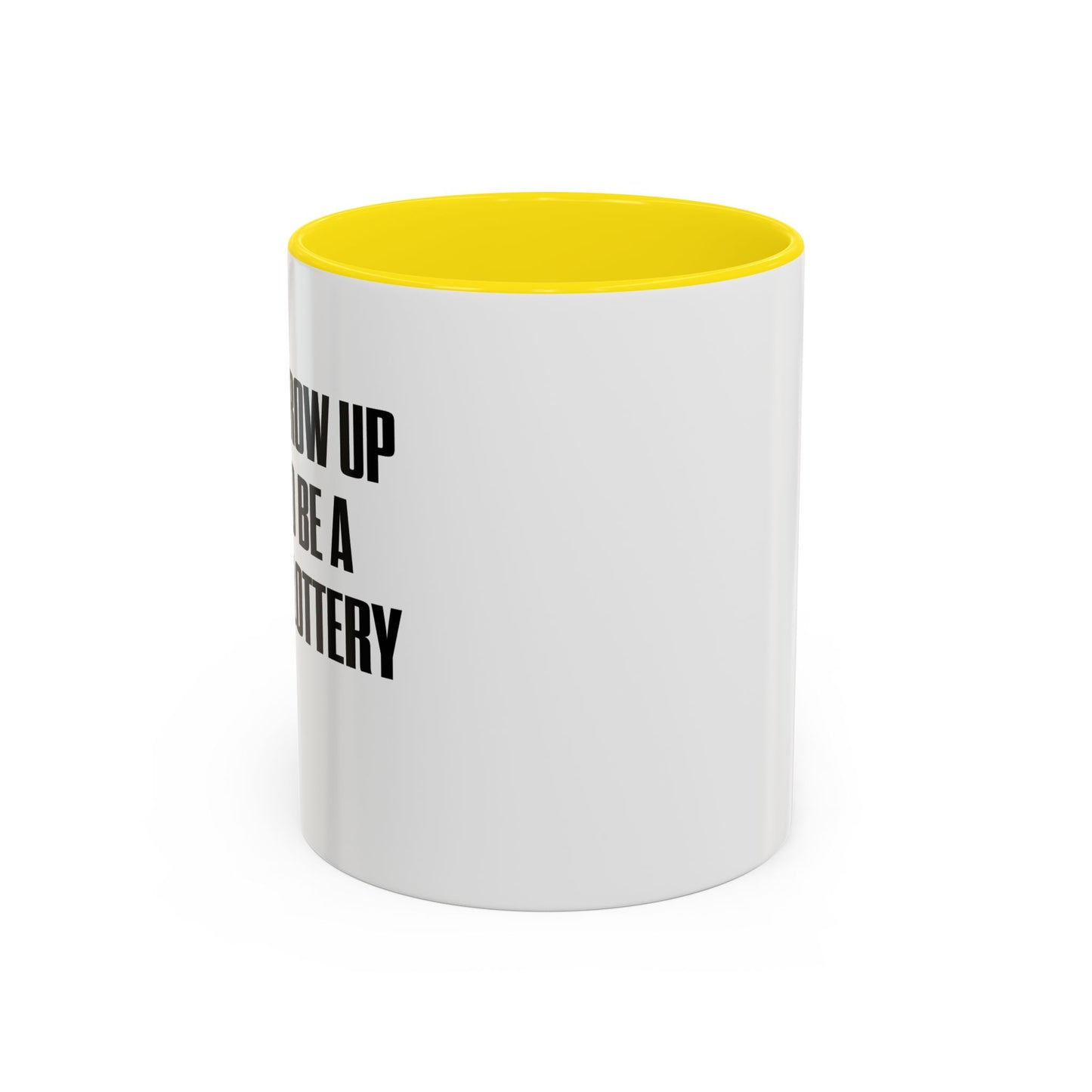 RETIRED LOTTERY WINNER. Accent BiColor Funny Sarcastic Mug