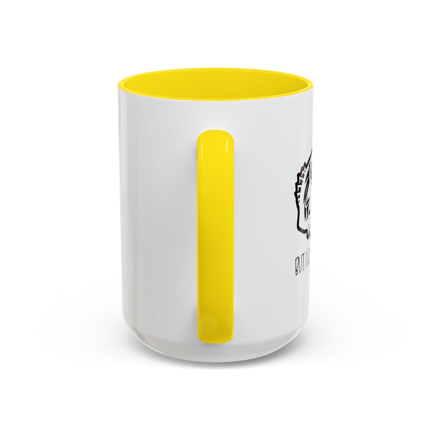 FISHING IT'S LIKE YOGA Accent BiColor Funny Sarcastic Mug