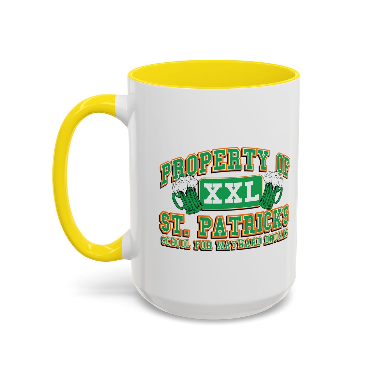 PROPERTY OF ST. PATRICKS Accent BiColor Funny Sarcastic Mug