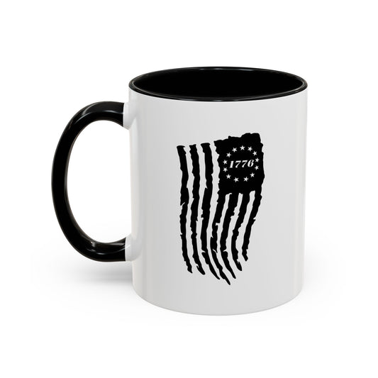 1776 BETSY FLAG Accent BiColor Funny Sarcastic Mug