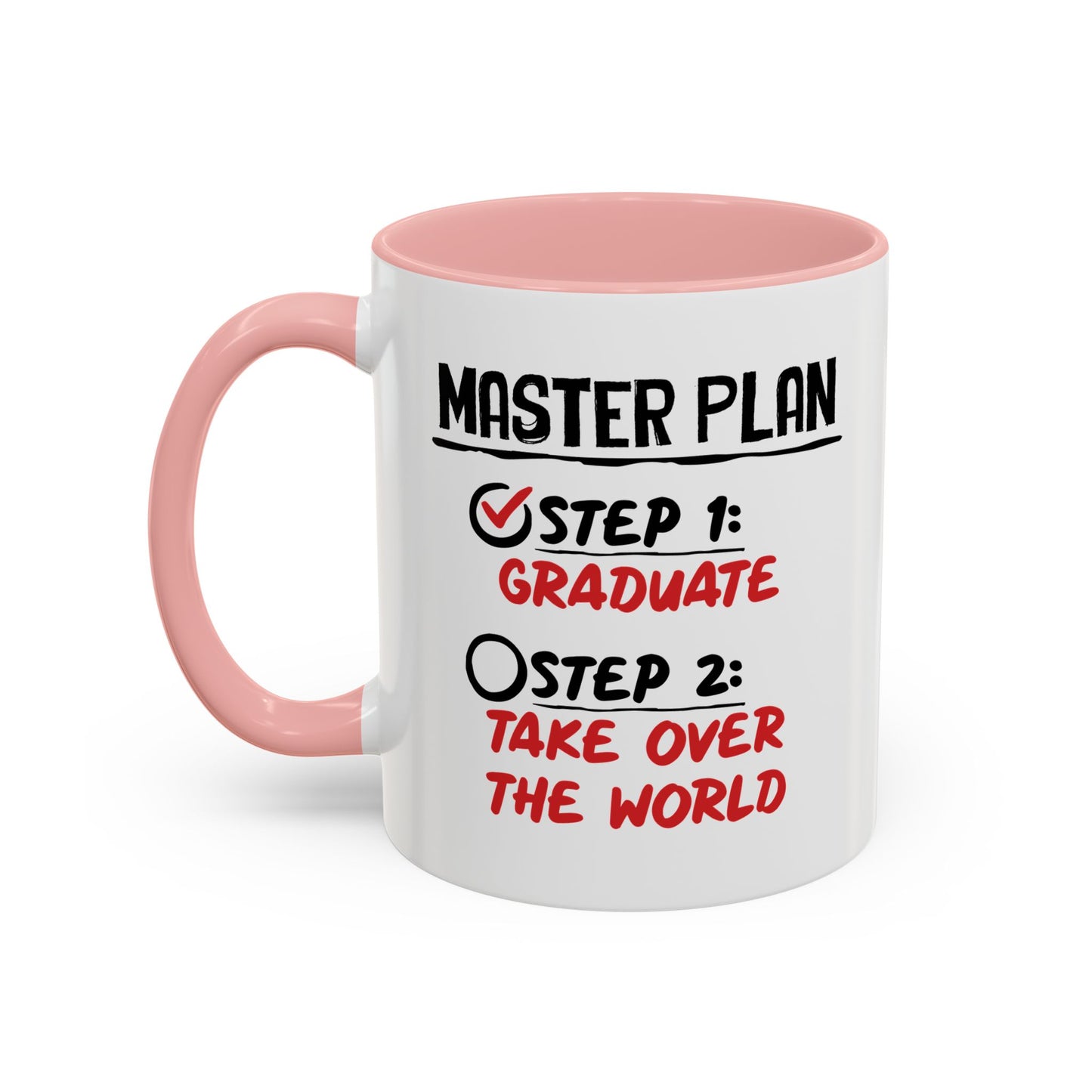 MASTER PLAN Accent BiColor Funny Sarcastic Mug