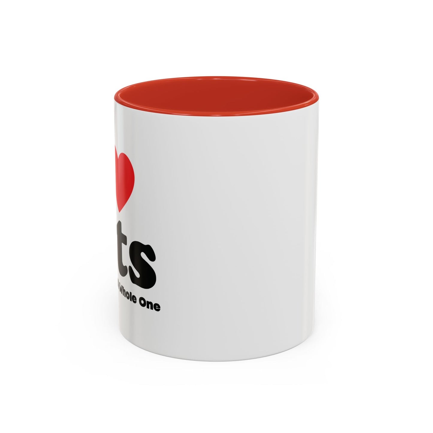 I LOVE CATS, BUT I CAN'T EAT A WHOLE ONE Accent BiColor Funny Sarcastic Mug