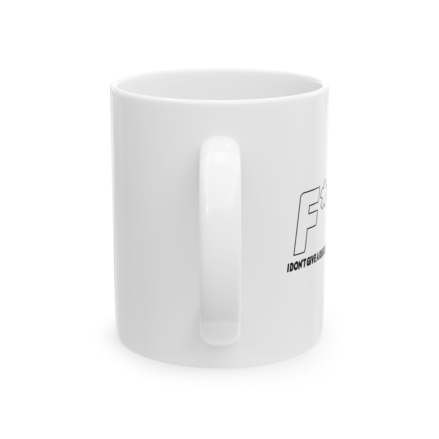 A REGULAR FLYING ONE FUNNY SARCASTIC WHITE MUG