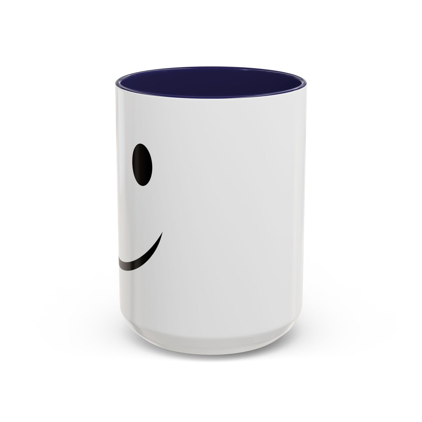 HAPPY SMILE Accent BiColor Funny Sarcastic Mug