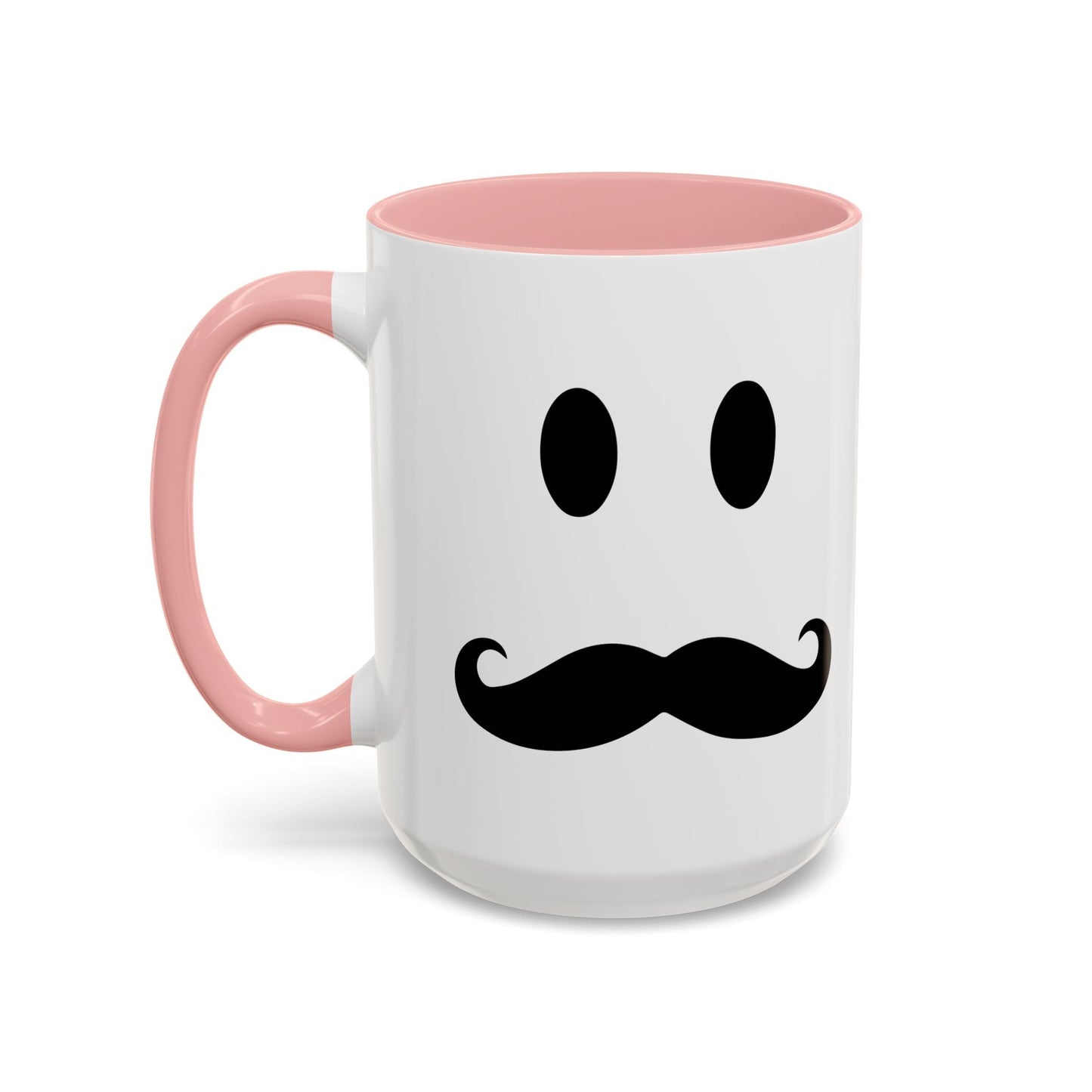 MOUSTACHE SMILE Accent BiColor Funny Sarcastic Mug