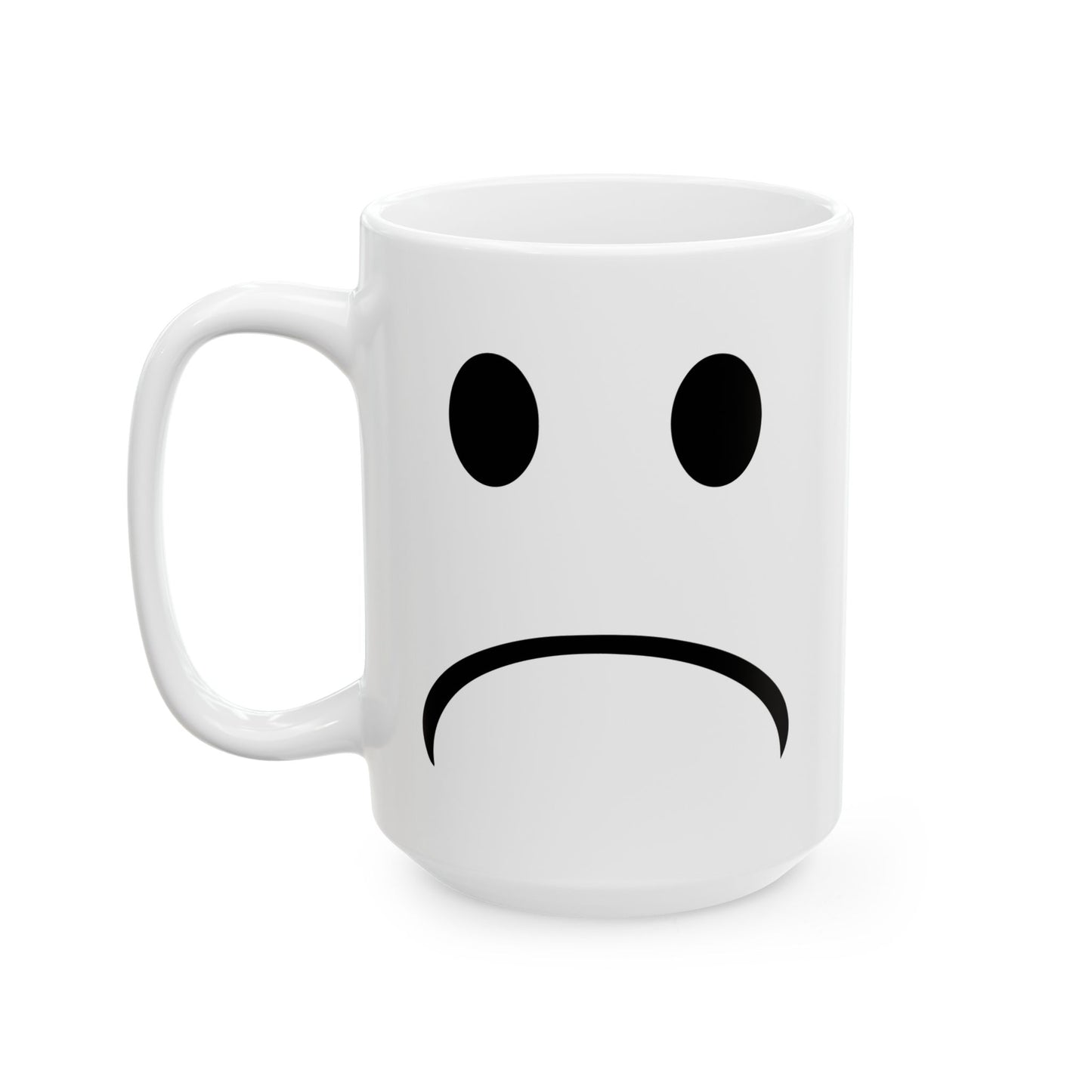 SAD SMILEY FUNNY SARCASTIC MUG