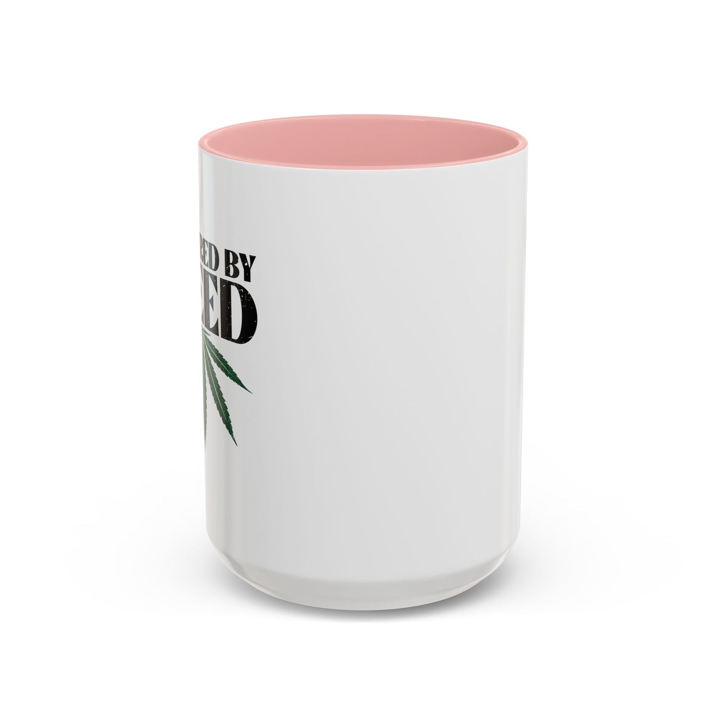 POWERED BY WEED Accent BiColor Funny Sarcastic Mug