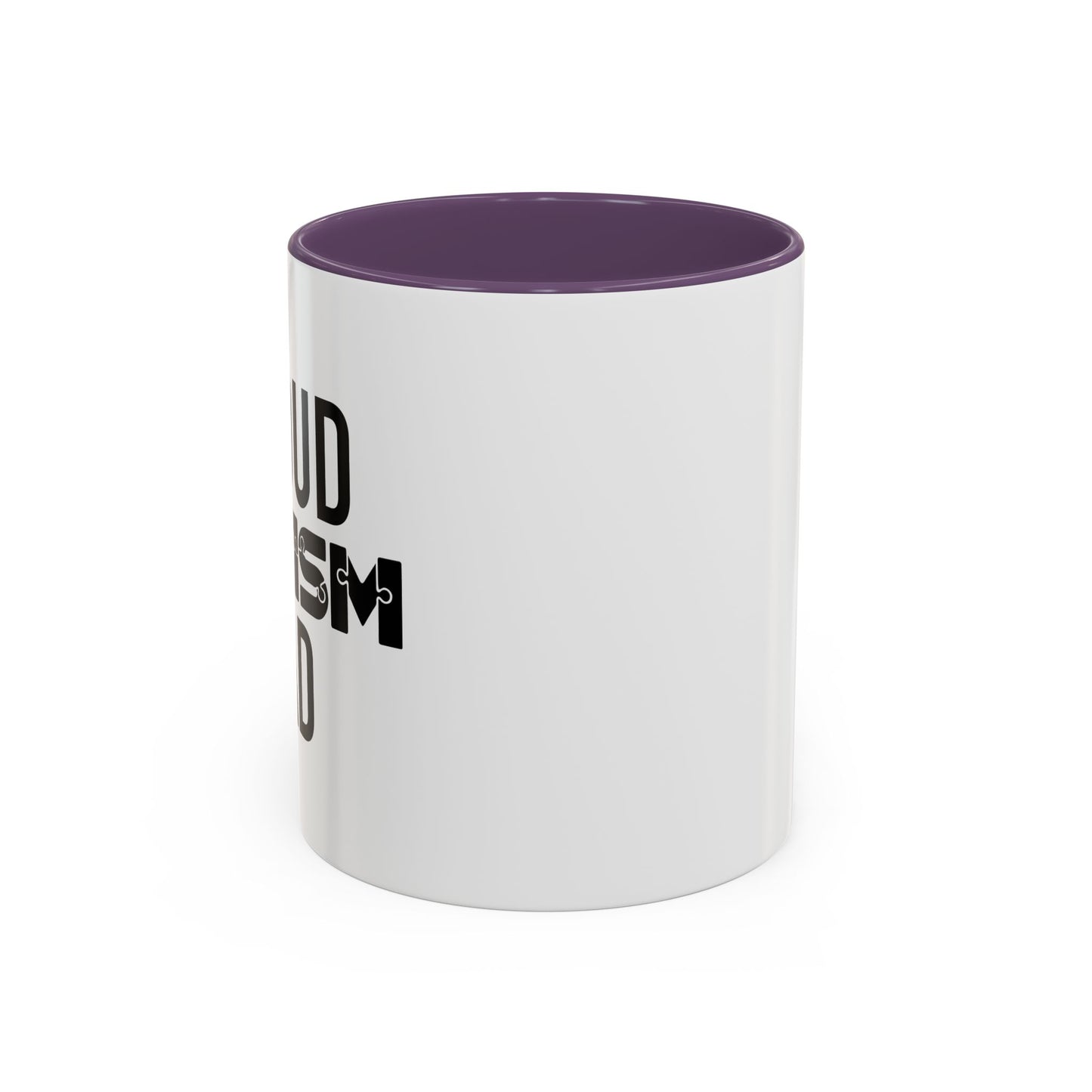 PROUD AUTISM DAD Accent BiColor Mug