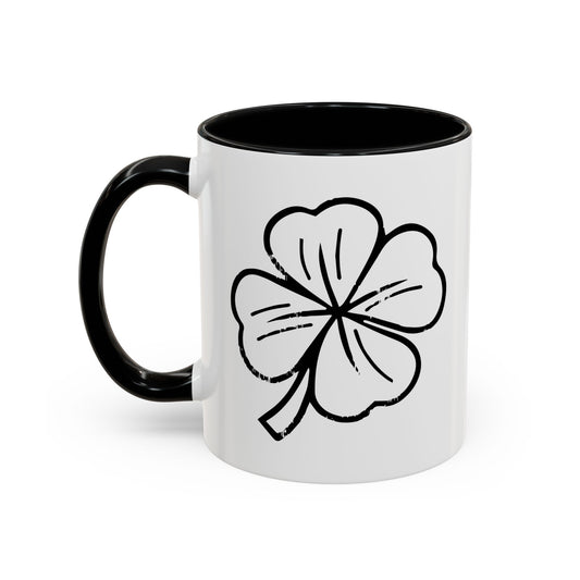 VINTAGE CLOVER Accent BiColor Funny Sarcastic Mug