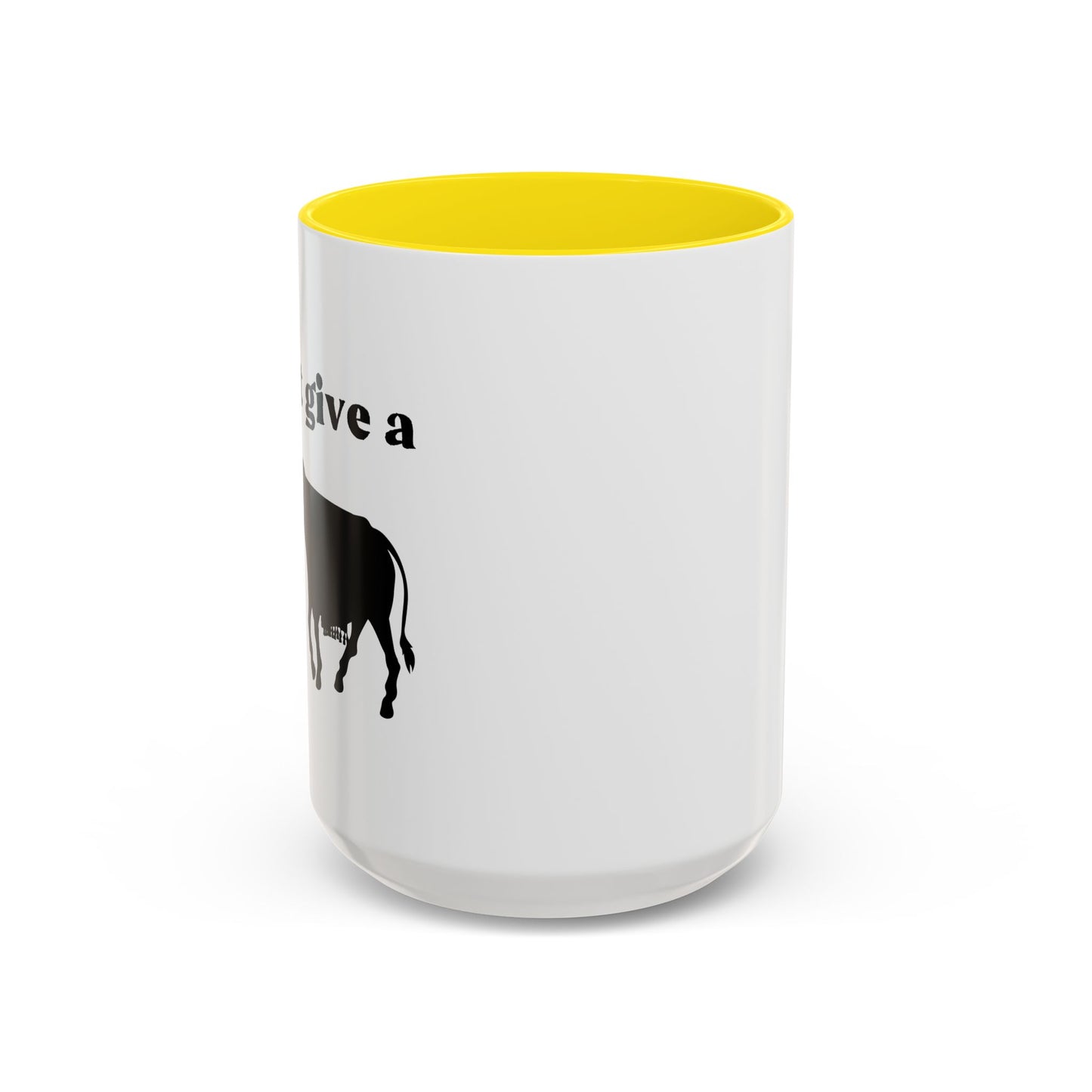 I Don't Give A Rats Ass Accent BiColor Funny Sarcastic Mug