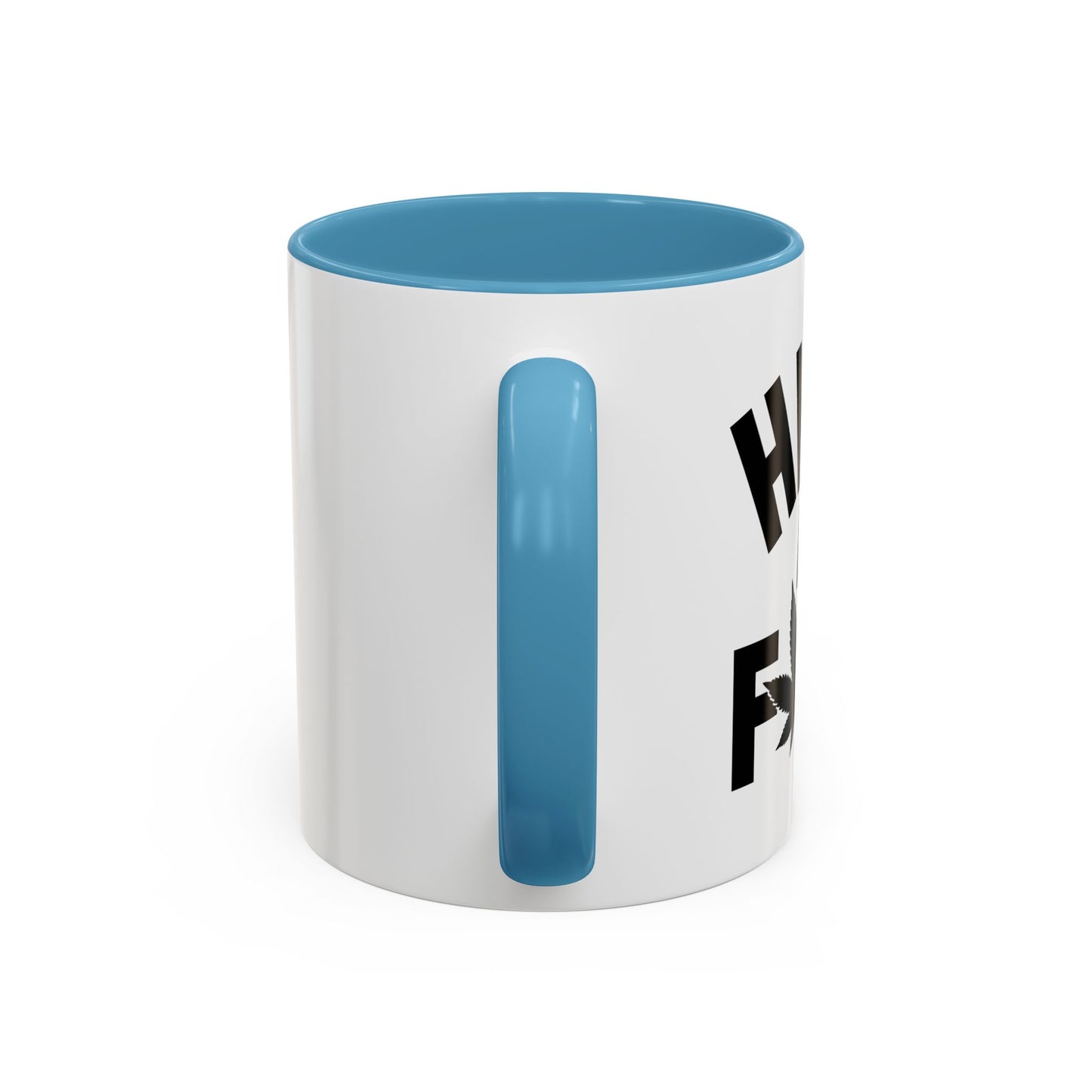 HIGH AS FUCK Accent BiColor Funny Sarcastic Mug