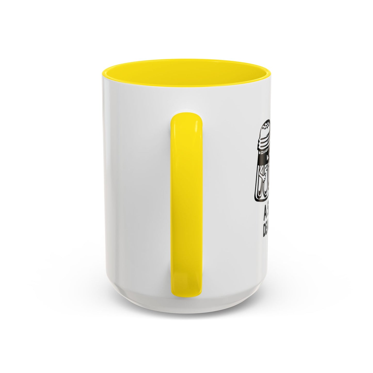 A SALT WITH A DEADLY WEAPON Accent BiColor Funny Sarcastic Mug