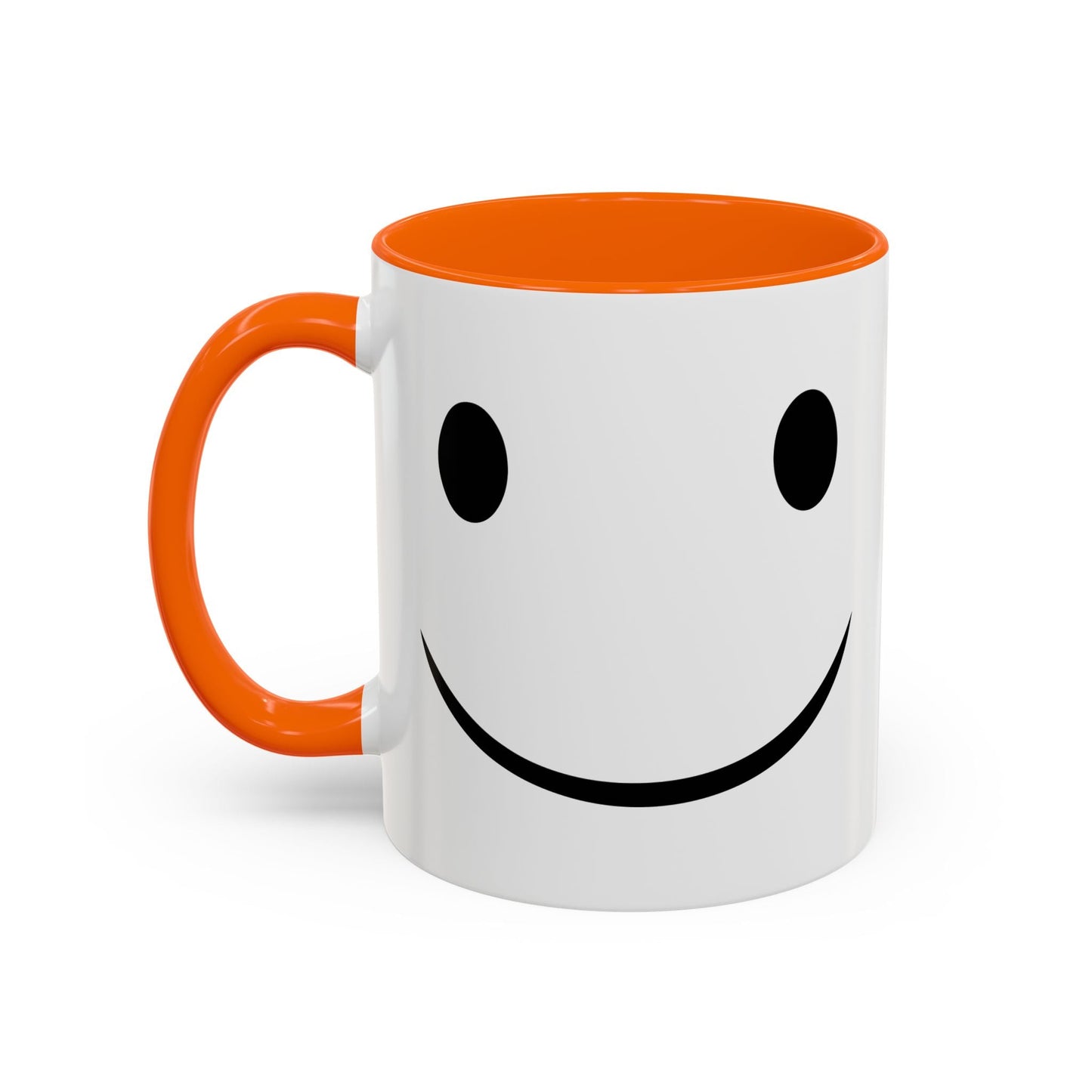 HAPPY SMILE Accent BiColor Funny Sarcastic Mug