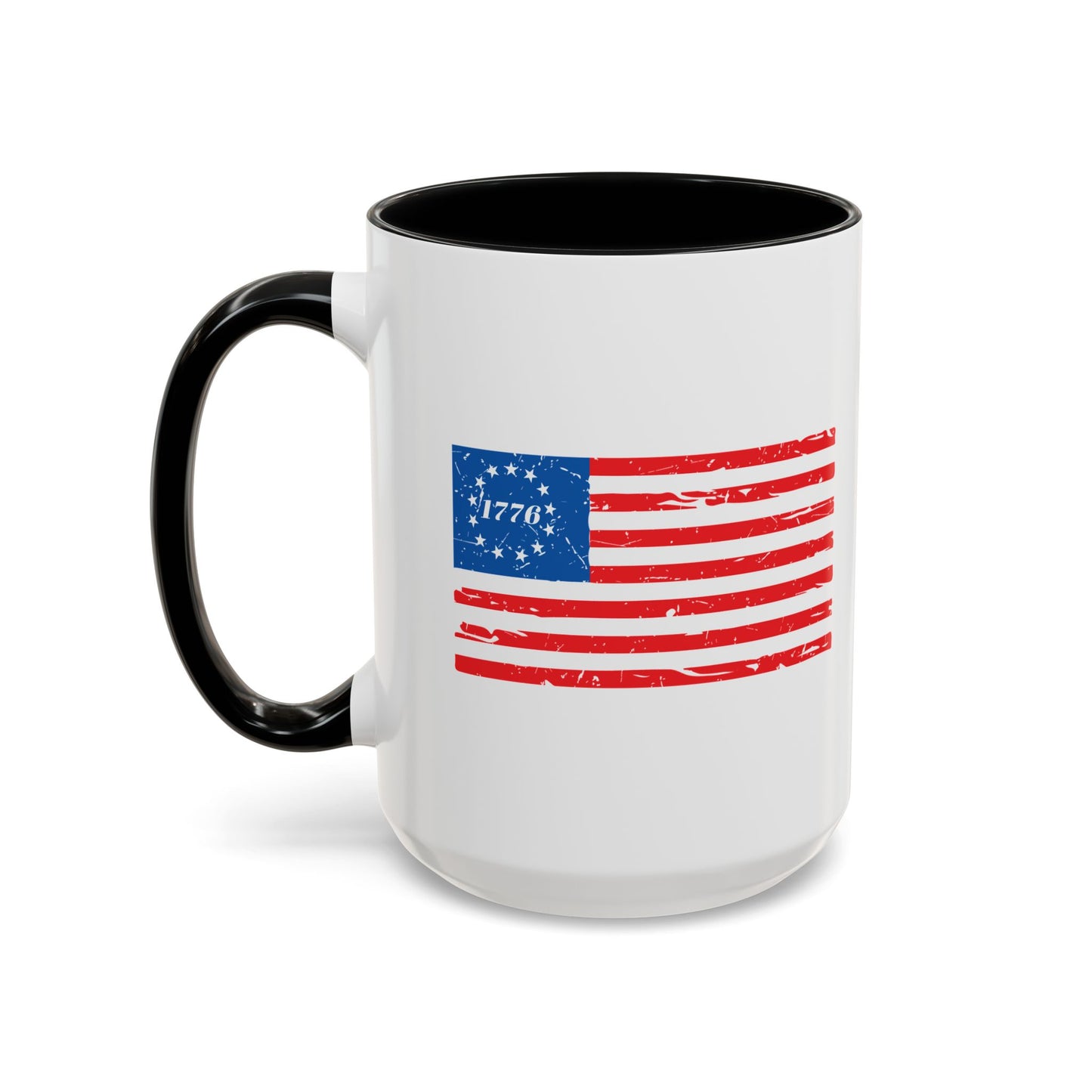 BETSY FLAG 1776 Accent BiColor Funny Sarcastic Mug