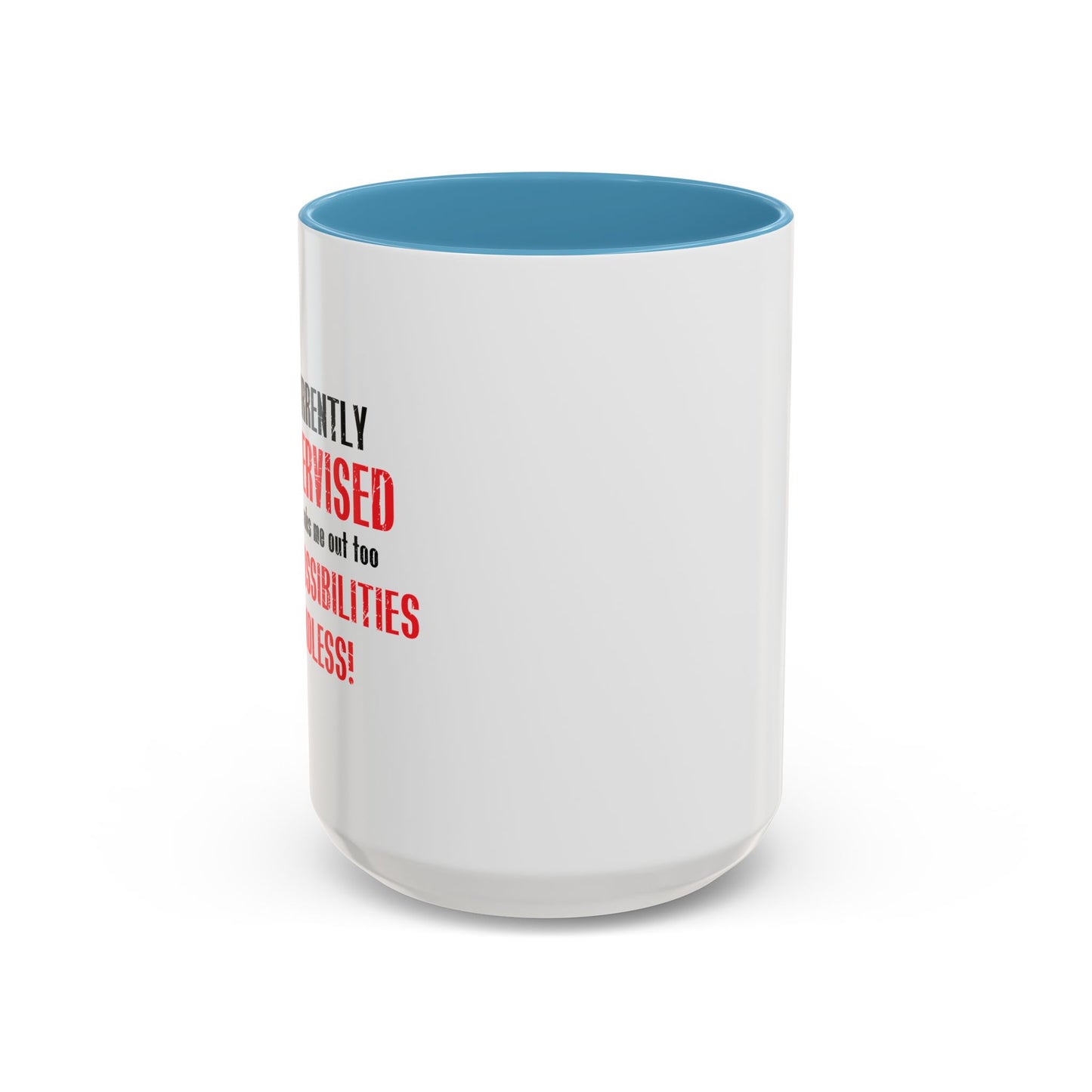 THE POSSIBILITIES ENDLESS Accent BiColor Funny Sarcastic Mug