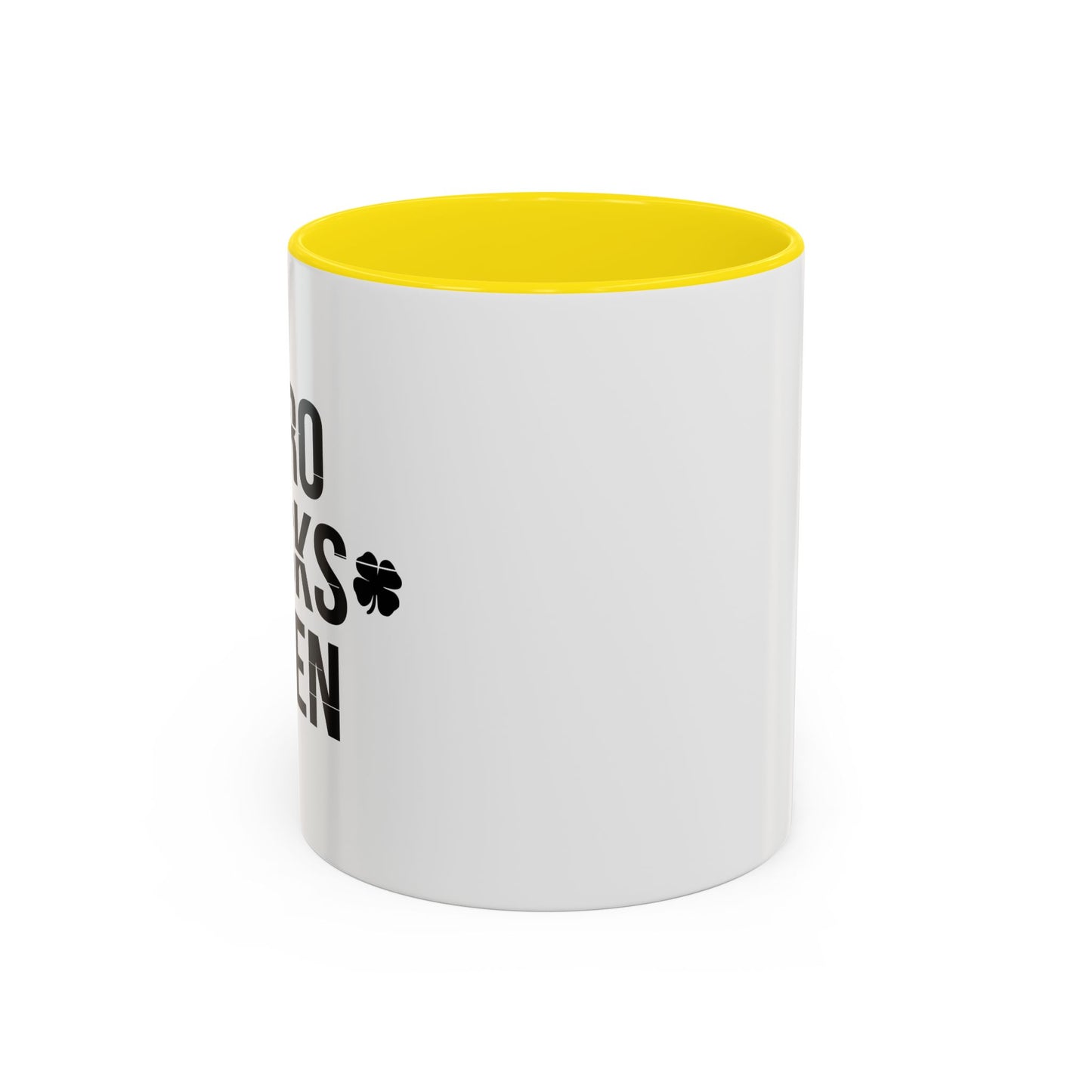 ZERO LUCKS GIVEN Accent BiColor Funny Sarcastic Mug