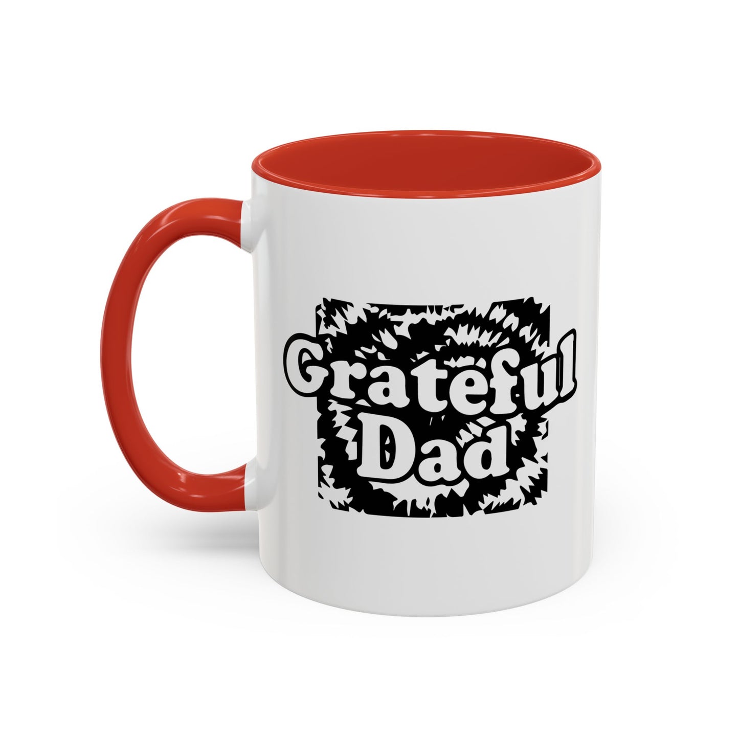 GRATEFUL DAD Accent BiColor Funny Sarcastic Mug