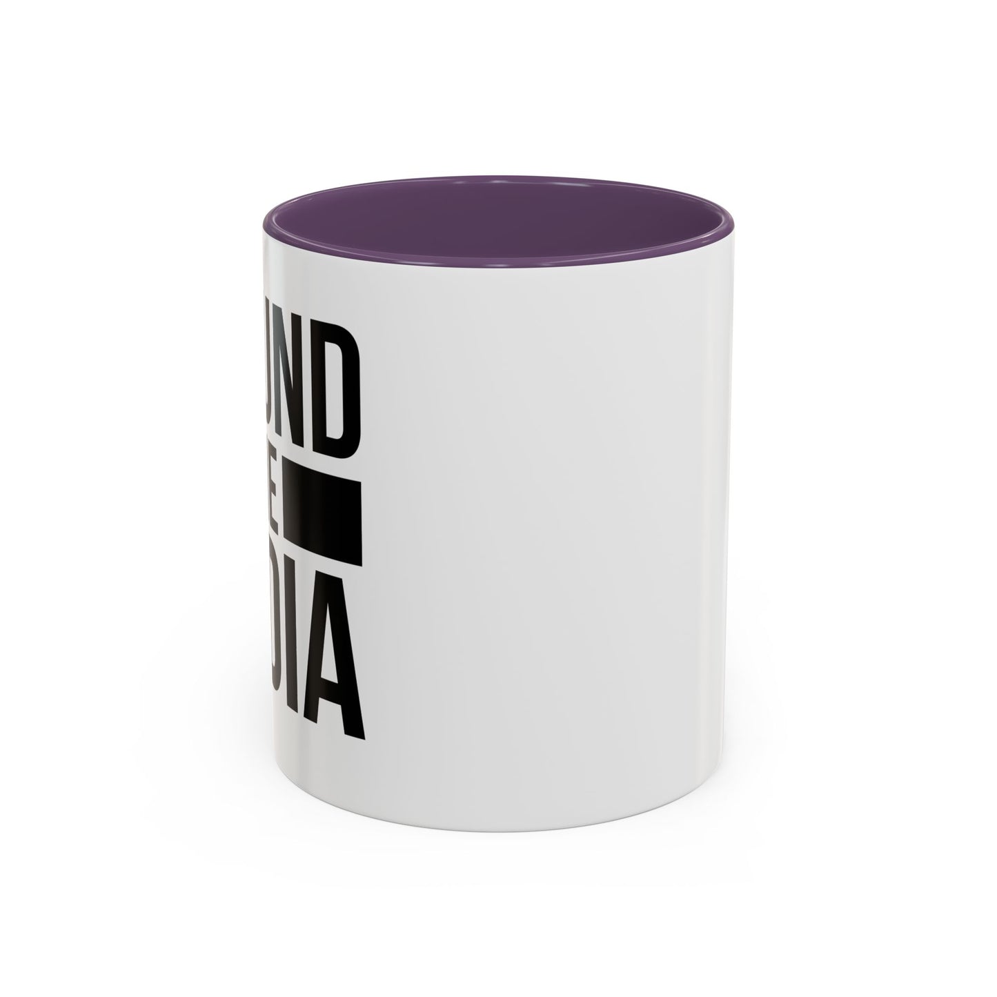 DEFUND THE MEDIA Accent BiColor Funny Sarcastic Mug