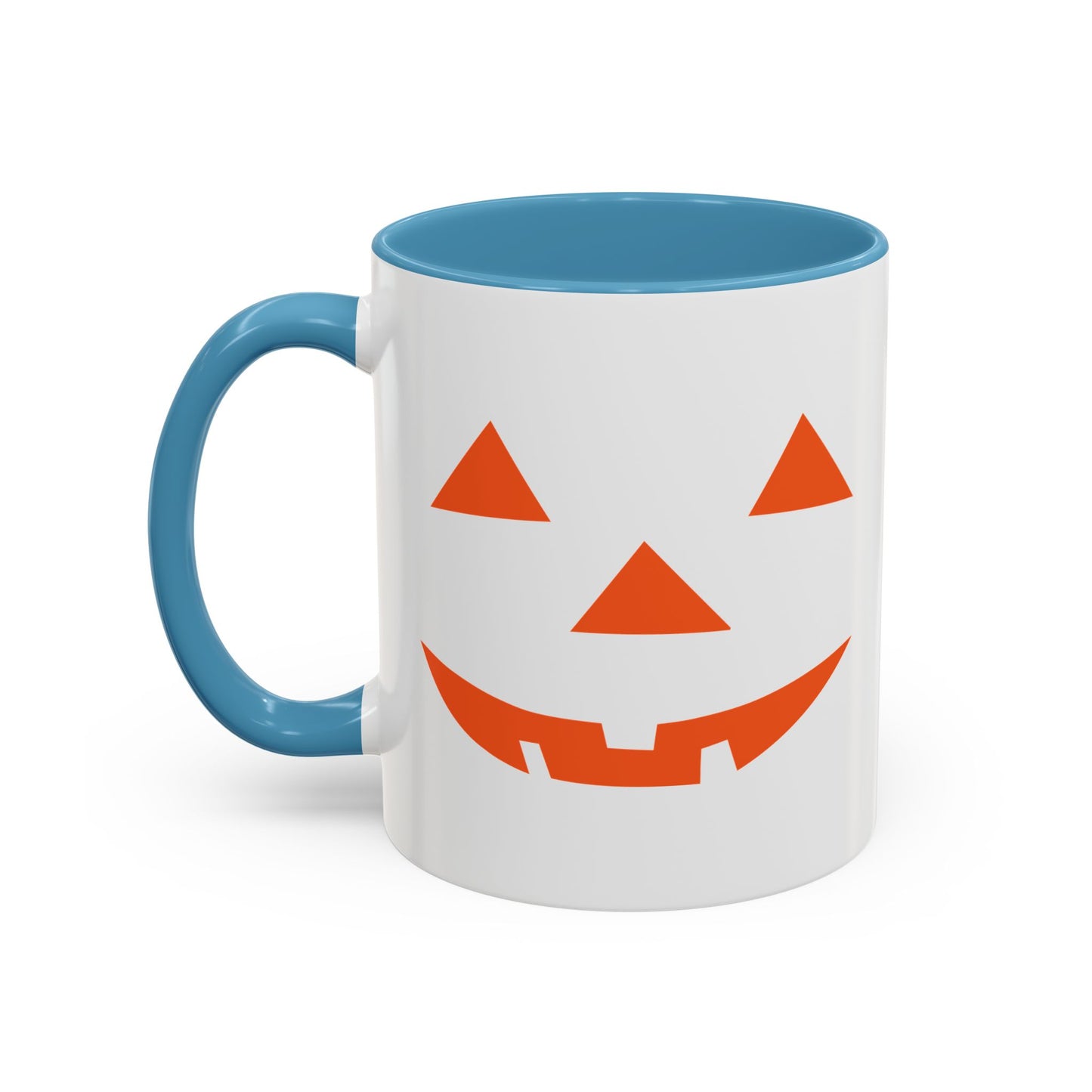 JACK O' LANTERN PUMPKIN HALLOWEEN EVIL SMILE Accent BiColor Funny Sarcastic Mug