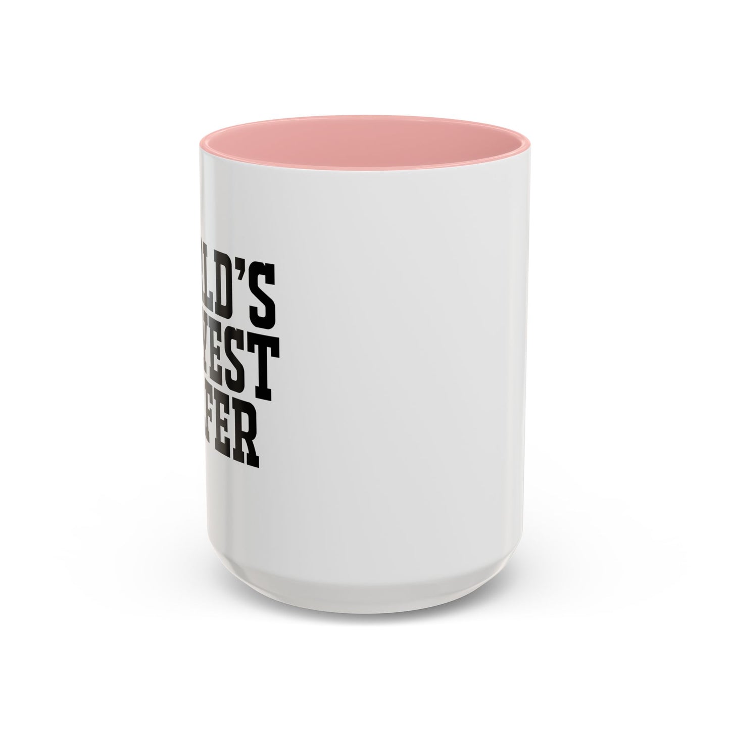 WORLD'S OKAYEST GOLFER Accent BiColor Funny Sarcastic Mug