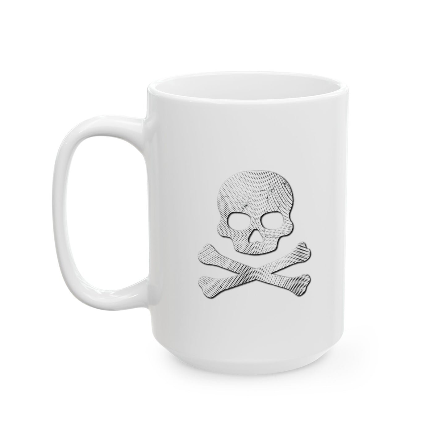 DOTTED SKULL WHITE MUG