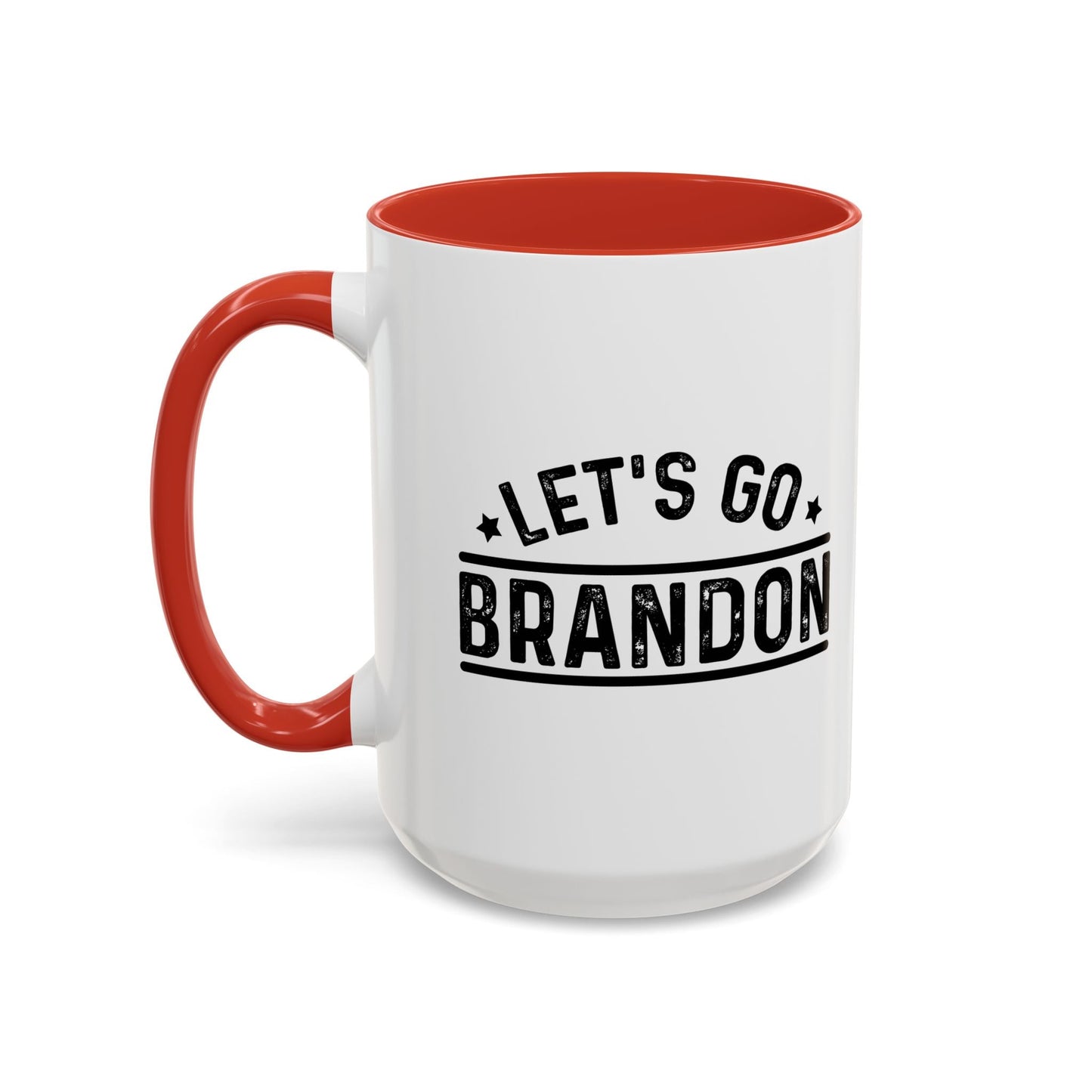 LET'S GO BRANDON Accent BiColor Funny Sarcastic Mug