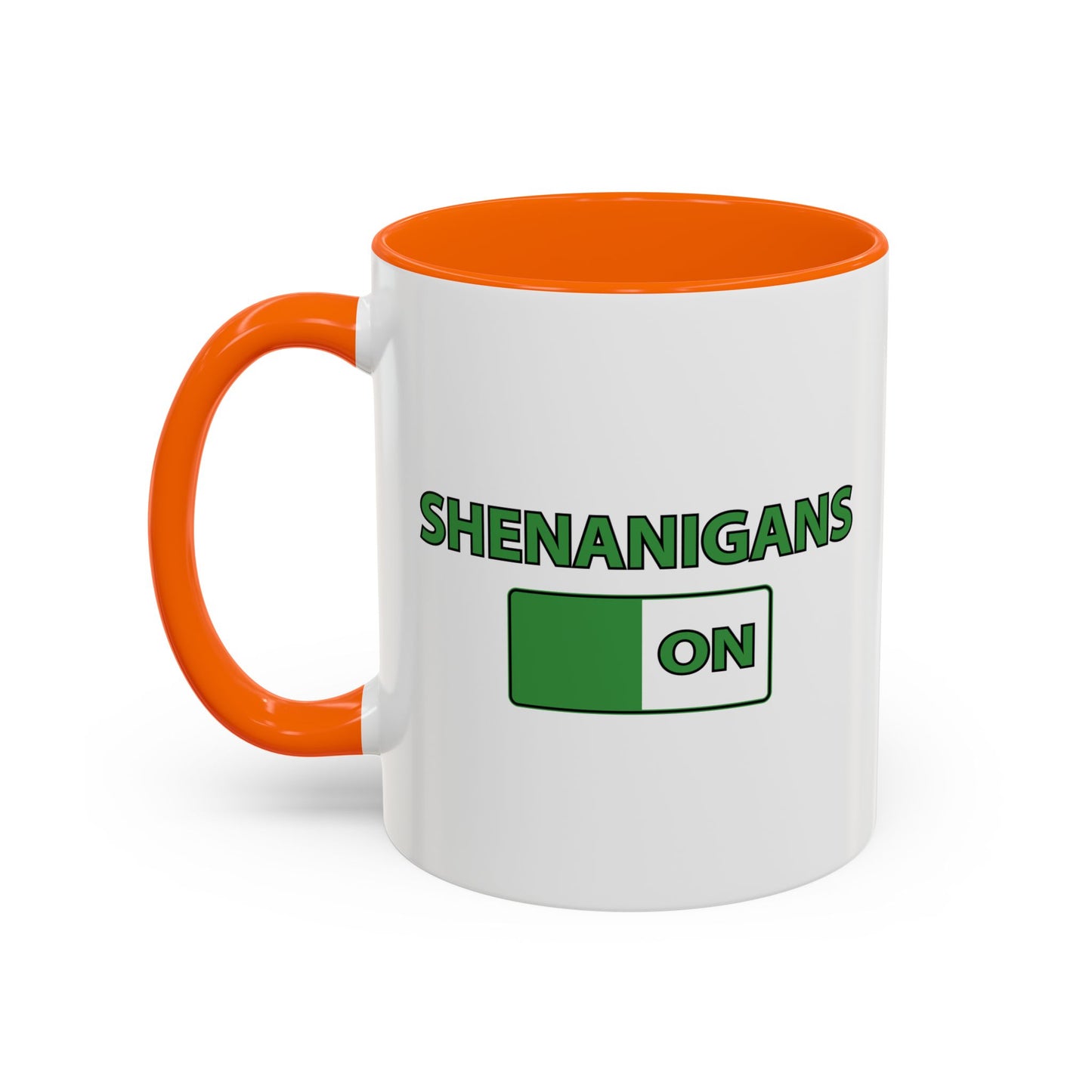 SHENANIGANS ON Accent BiColor Funny Sarcastic Mug