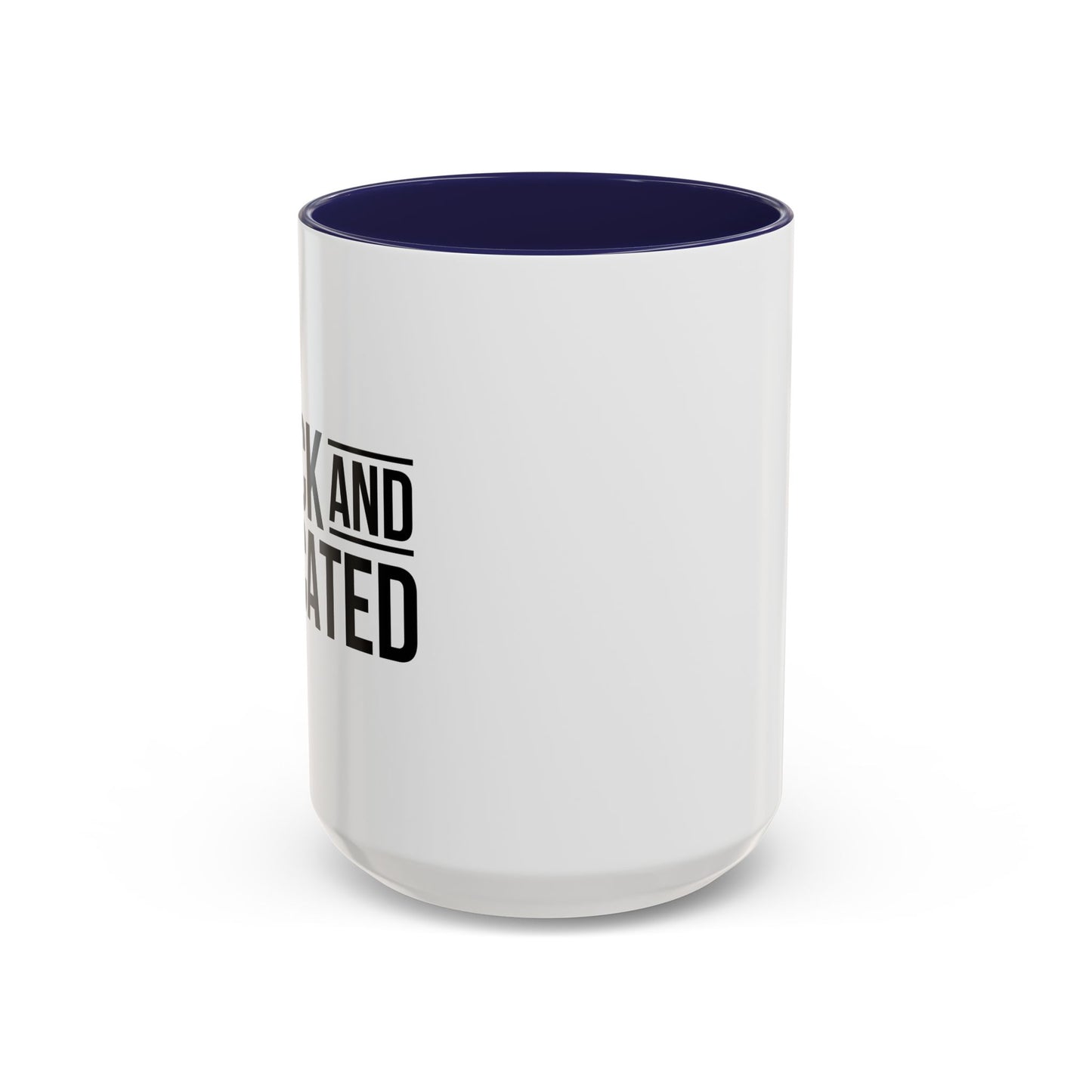 BLACK AND EDUCATED Accent BiColor Funny Sarcastic Mug