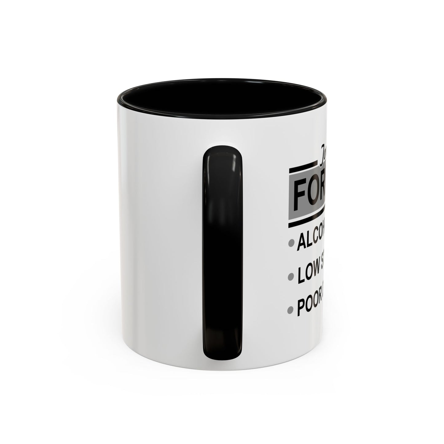 TONIGHT'S FORECAST Accent BiColor Funny Sarcastic Mug