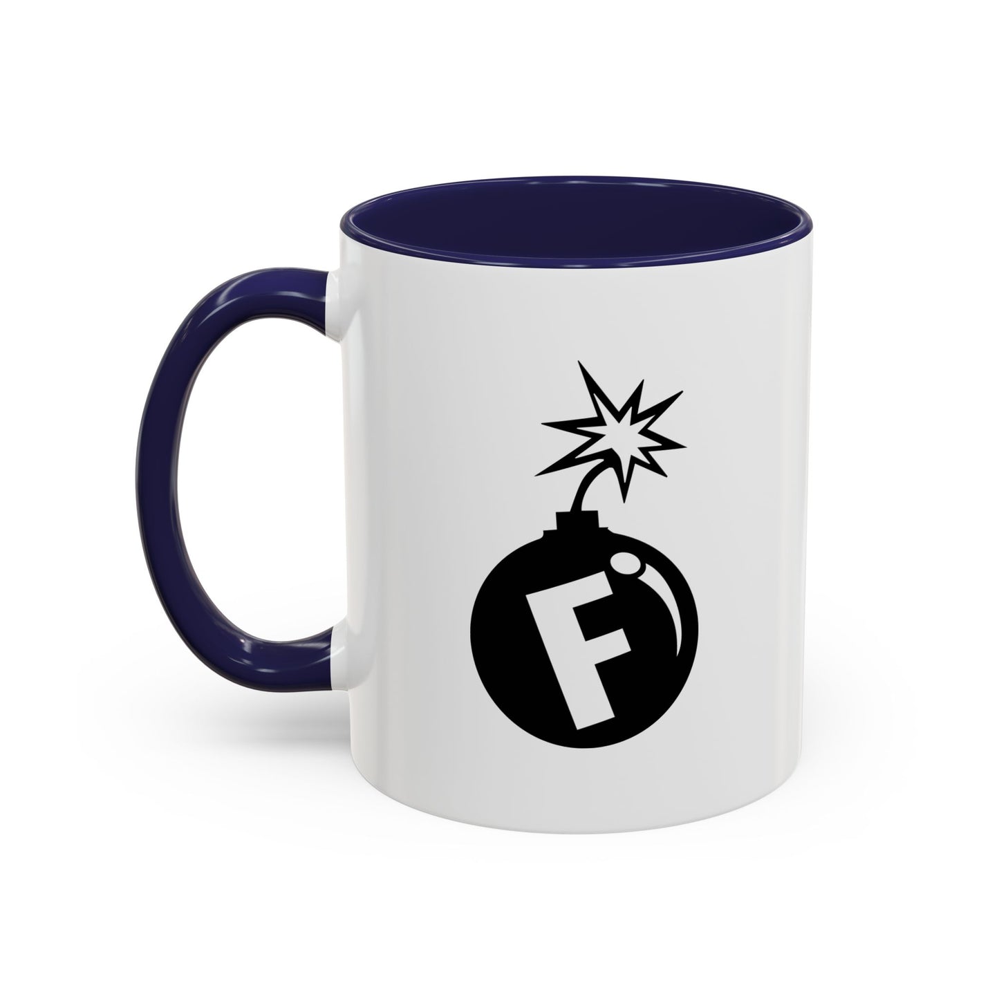 F BOMB Accent BiColor Funny Sarcastic Mug