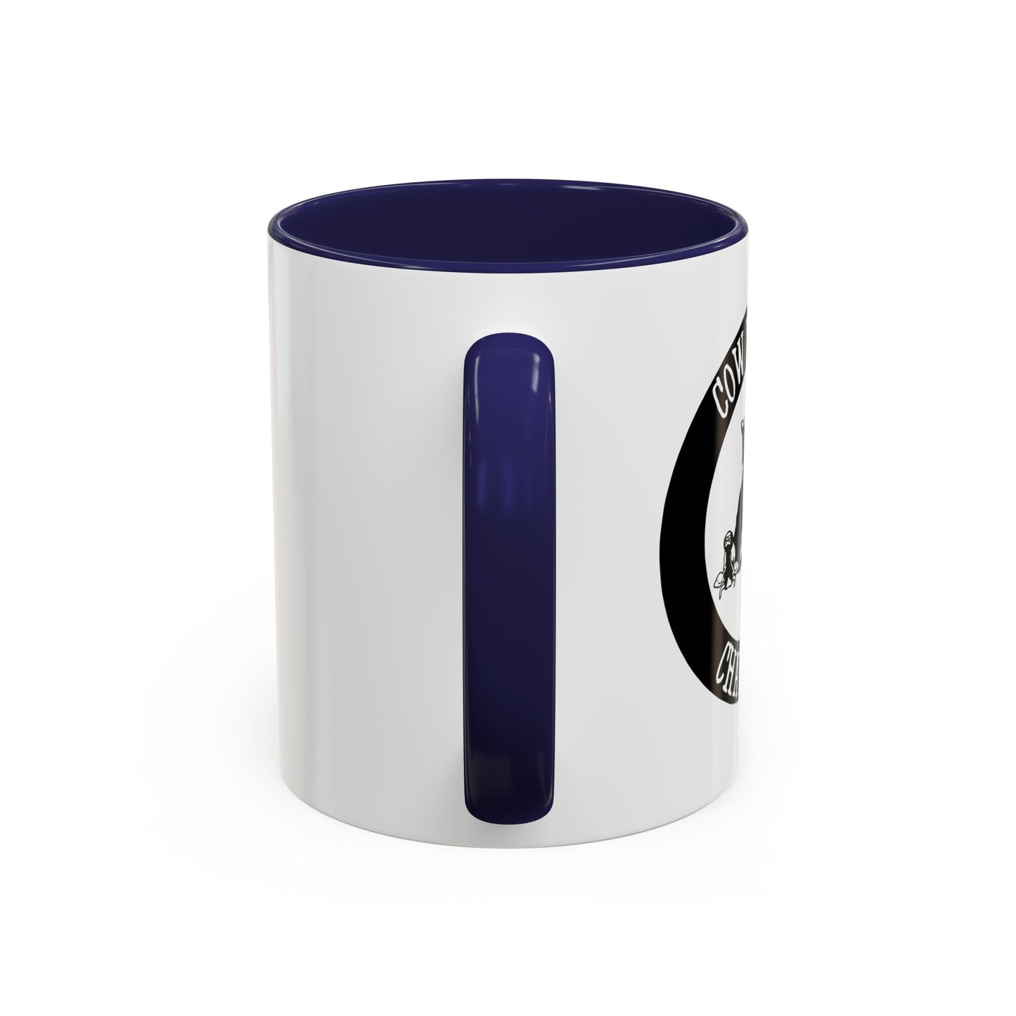 COW TIPPING CHAMP Accent BiColor Funny Sarcastic Mug